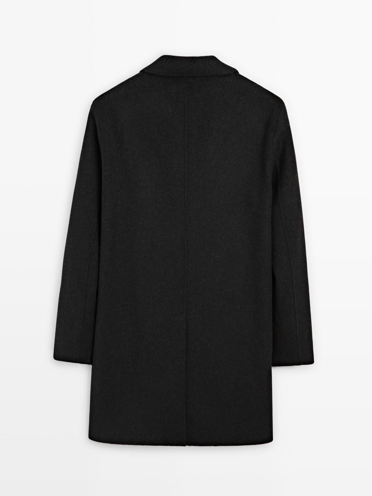 마시모두띠 클래식 울블렌드 라펠카라 블랙 싱글코트 2892/384 DARK GREY 이미지 7