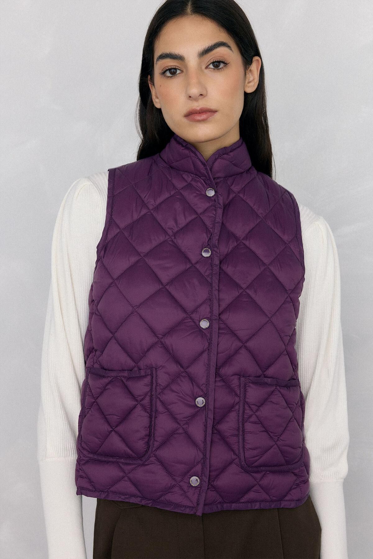 페드로 델 이에로 테크니컬 다이아 퀼팅 베스트 퍼플 8572315 MORADO - 상세 이미지 3