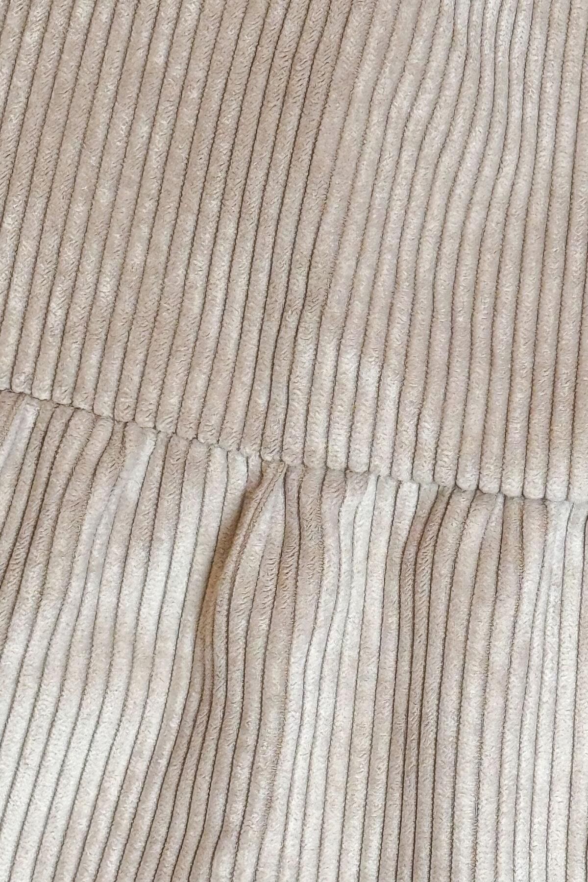데라무르 볼륨 프릴 베이지 토트백 6622478 BEIGE - 상세 이미지 2