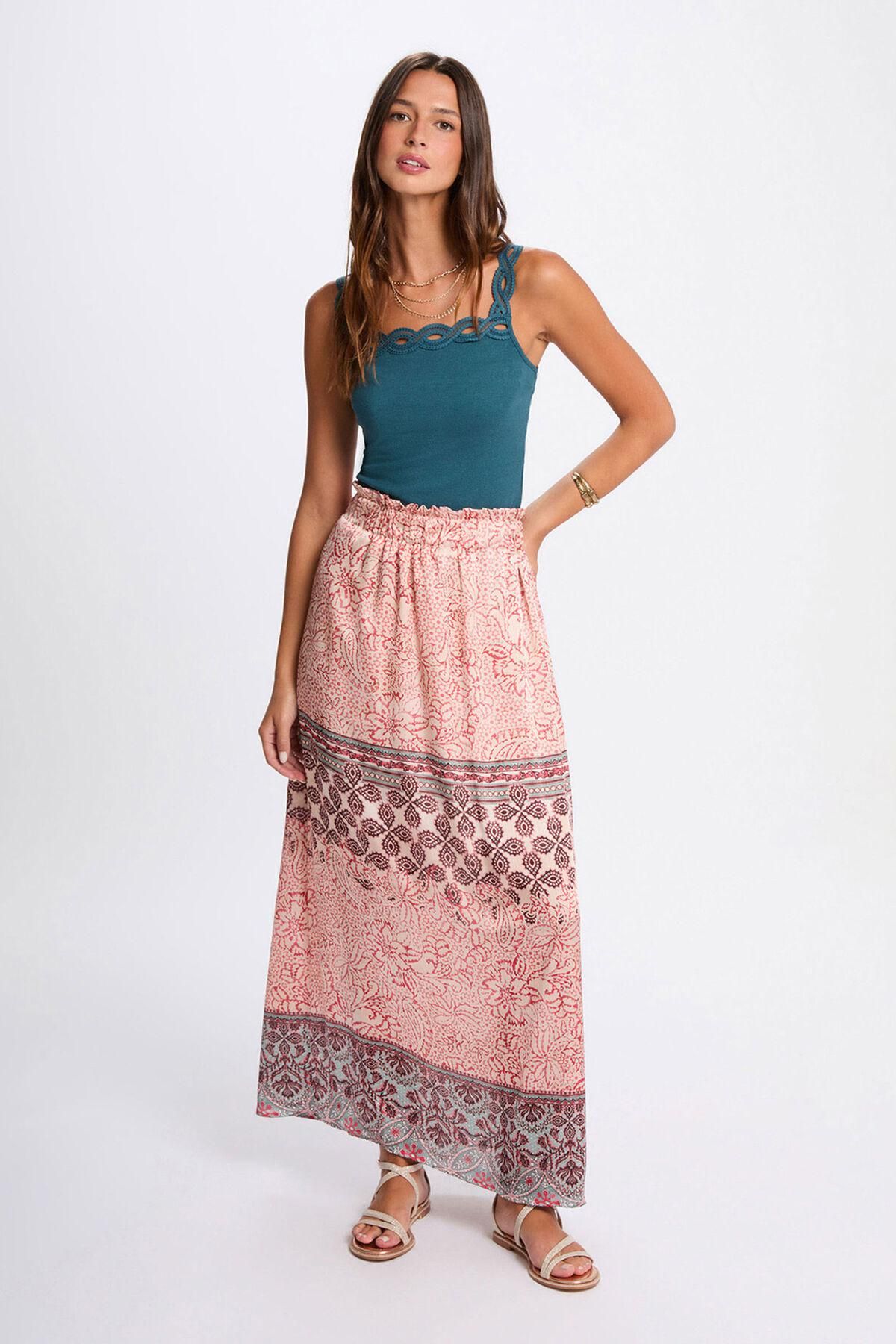 모르간 보헤미안 플로럴 패턴 롱 스커트 5722653 MULTICOLOR - 상세 이미지 2