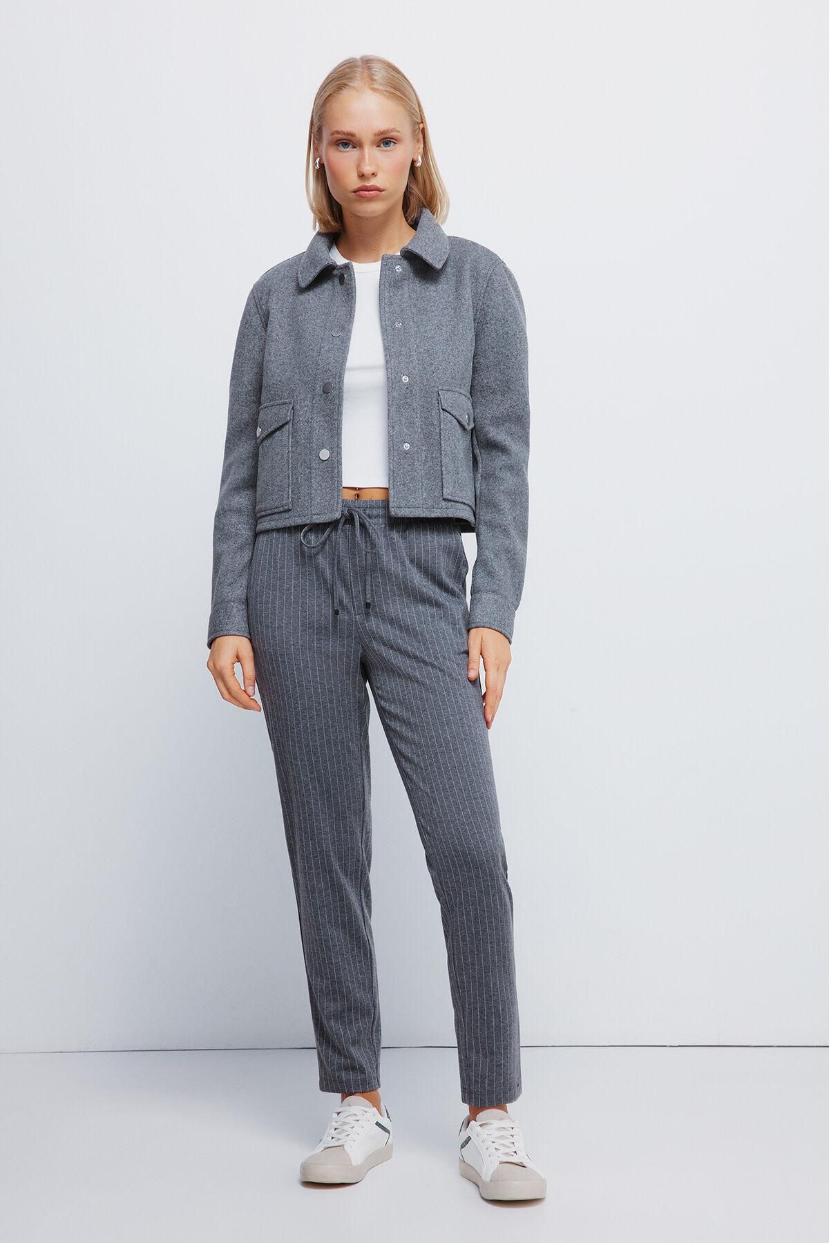 스프링필드 테크니컬 스트라이프 조거 팬츠 6832060 GRIS - 상세 이미지 2