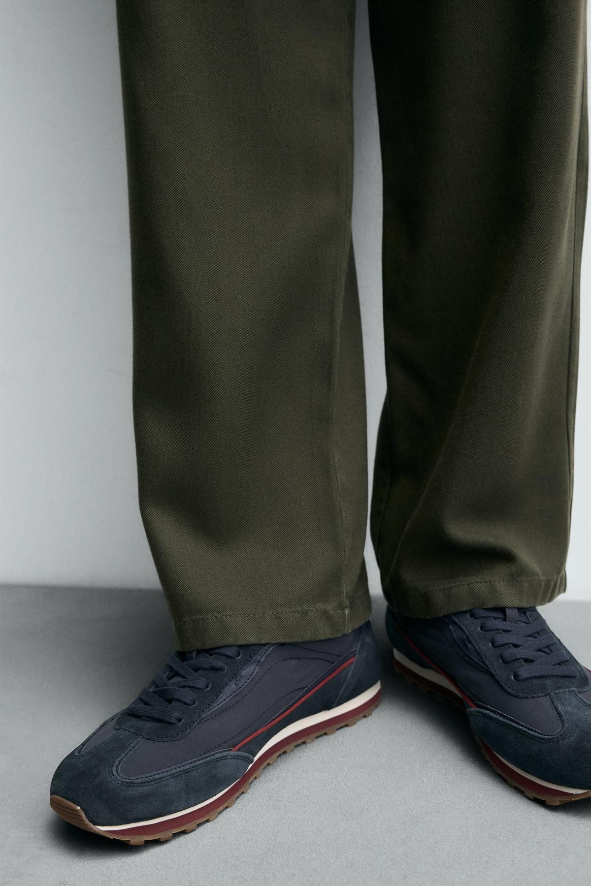 자라 네이비 레트로 캐주얼 로우탑 스니커즈 2354/620 DARK BLUE - 상세 이미지 4