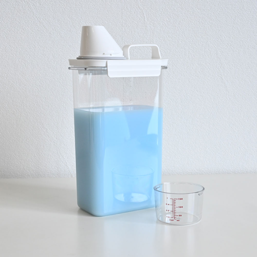세제소분용기 액체 가루 리필 세탁세제통 디스펜서 세탁기 세제 1100ml - 상세 이미지 3