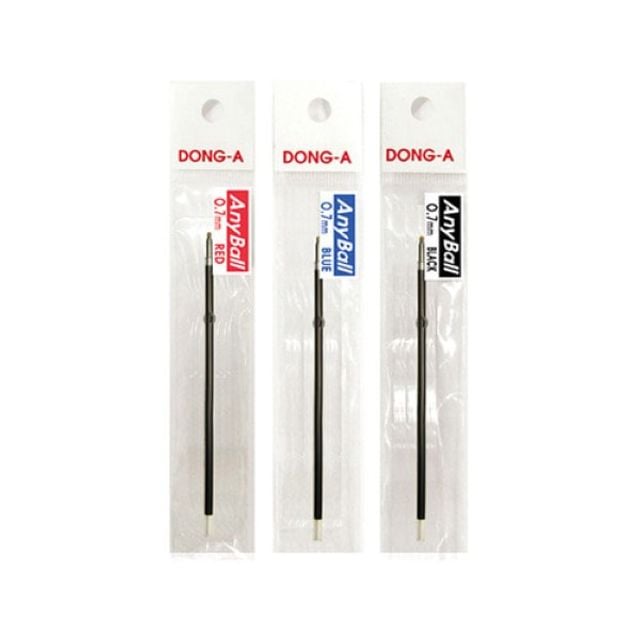 동아 애니볼 볼펜 501 리필심 1타 적색 0.7mm 1타 - 상품 이미지