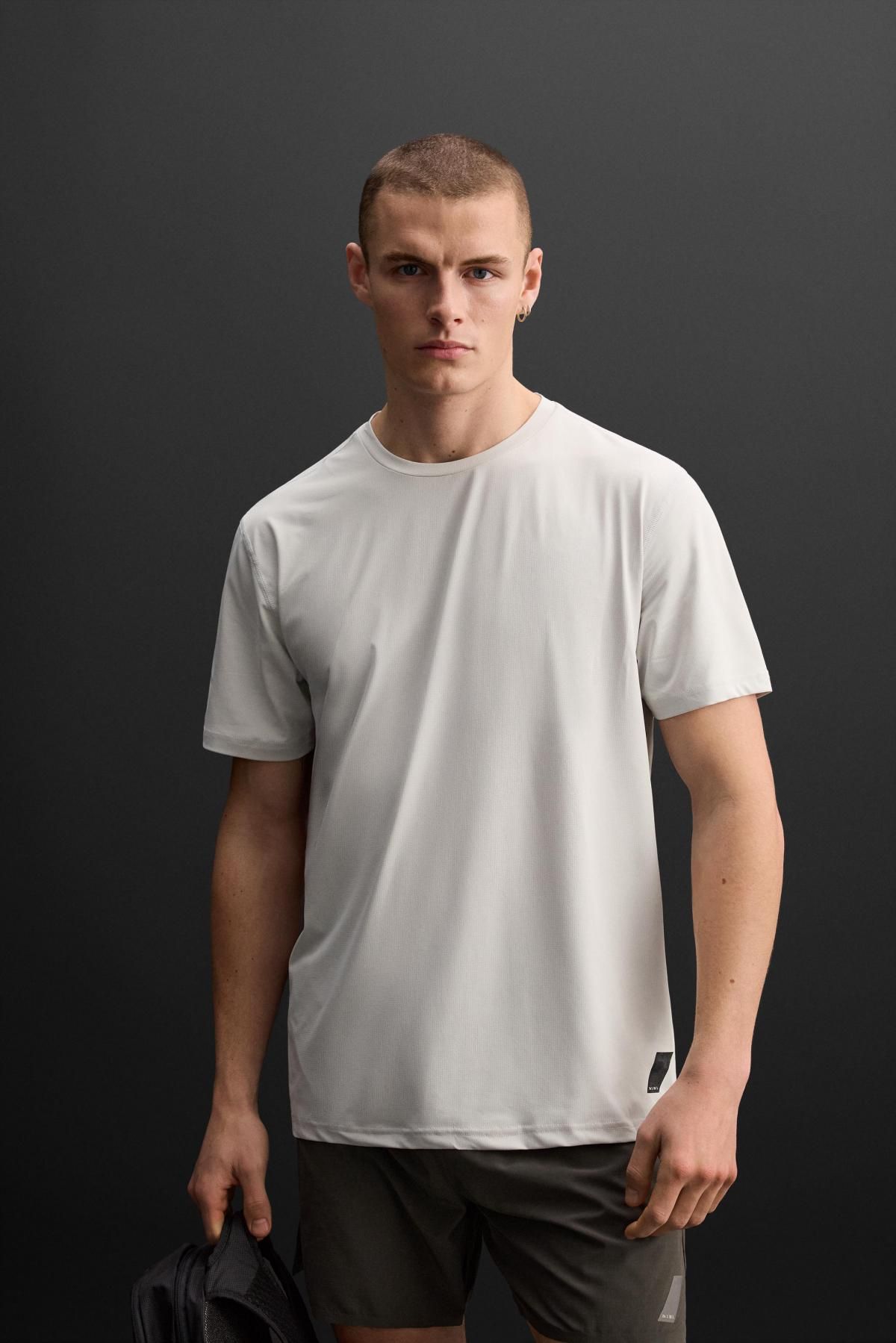 자라 베이직 트레이닝 티셔츠 4387/400 LIGHT GREY - 상세 이미지 3