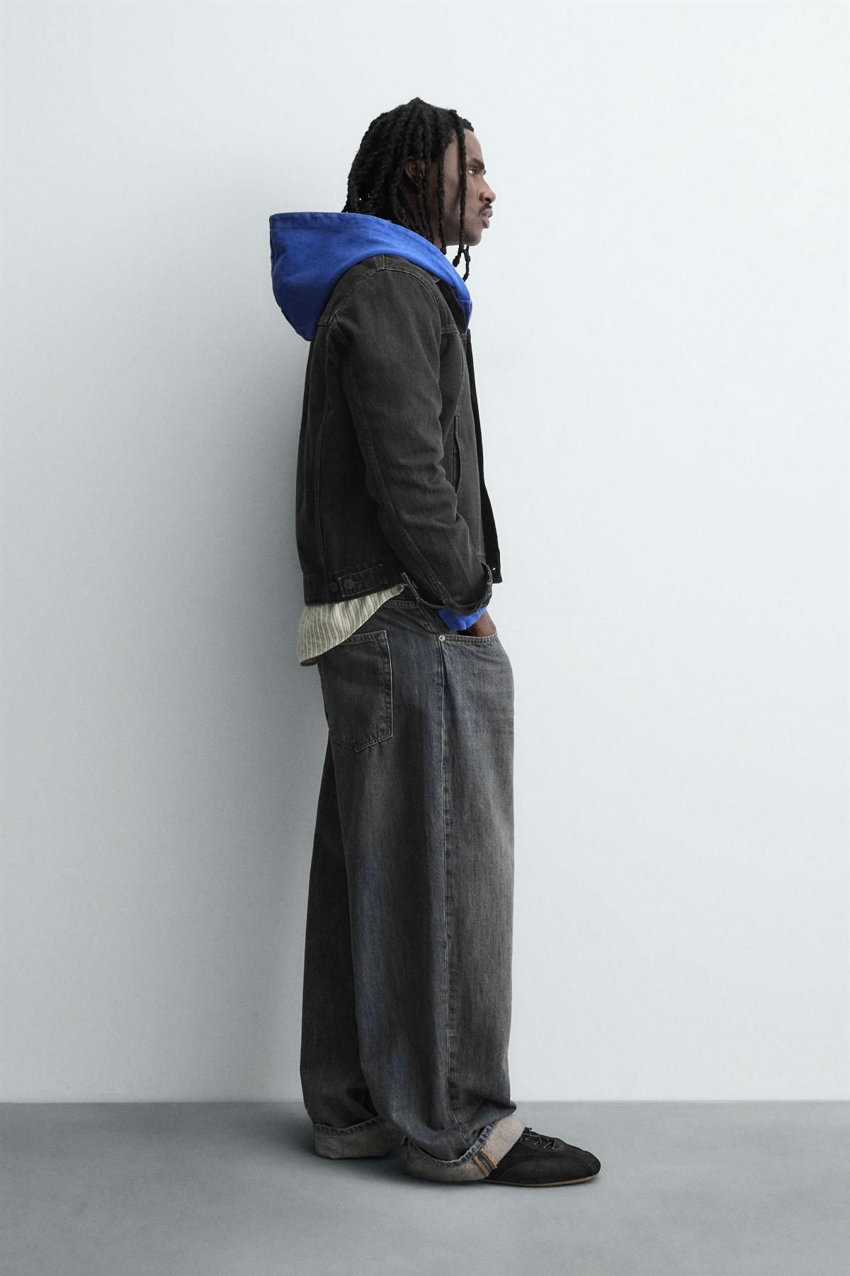 자라 블랙 데님 베이직 재킷 8062/371 CHARCOAL - 상세 이미지 5
