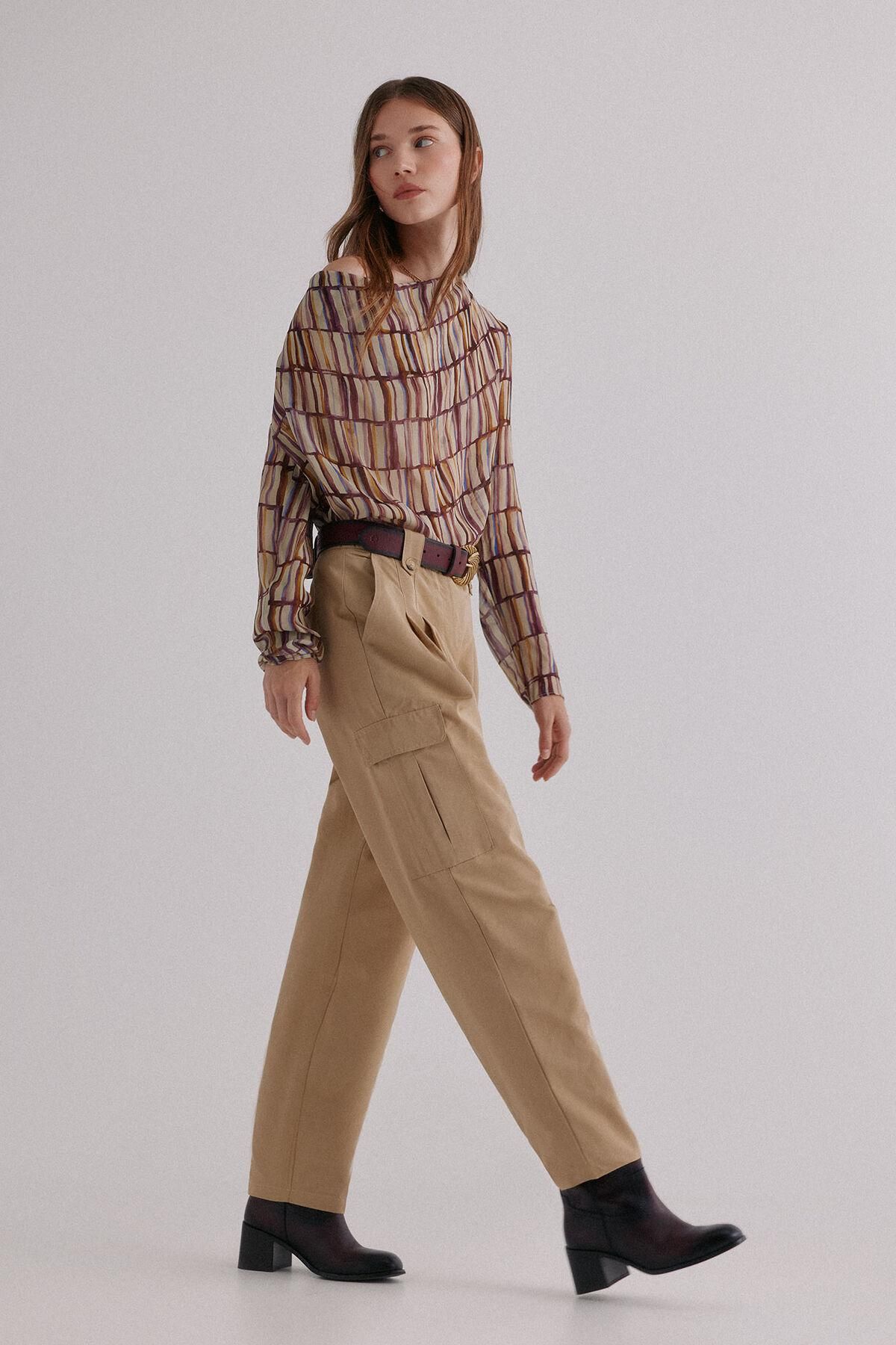 호스 인트로피아 테크니컬 카고 와이드 팬츠 6542818 MARFIL - 상세 이미지 5