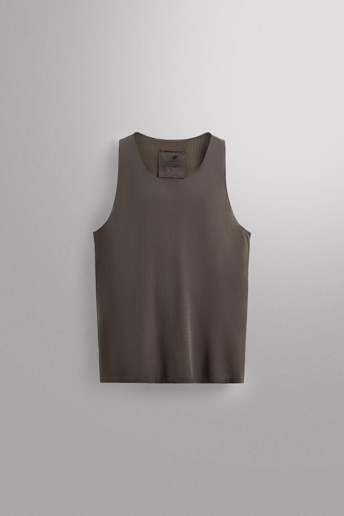 자라 테크니컬 심리스 트레이닝 민소매 탱크탑 4388/301 GREY - 메인 이미지