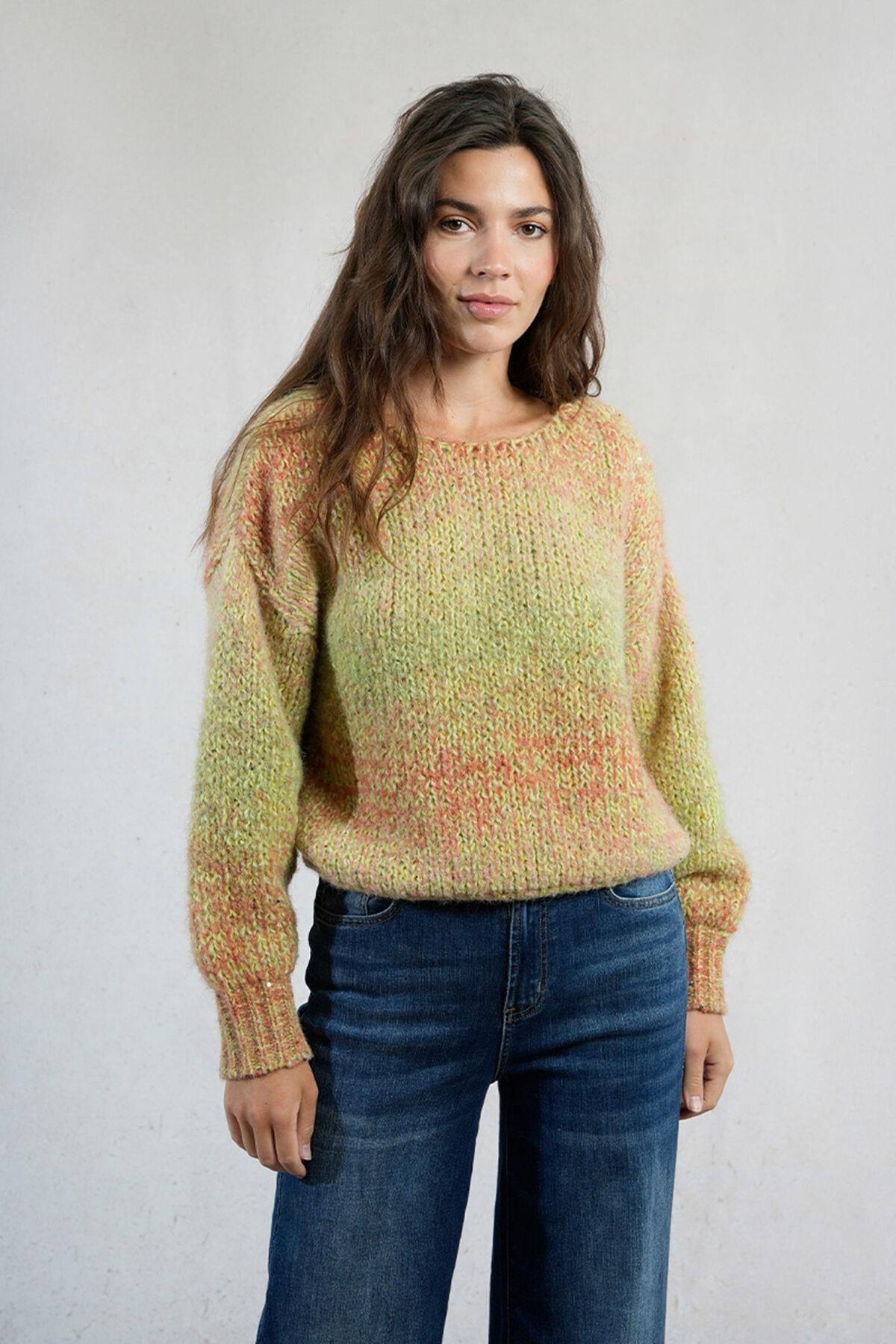 몰리브라켄 타이다이 라운드넥 긴팔 니트 스웨터 3762235 MULTICOLOR - 상세 이미지 4