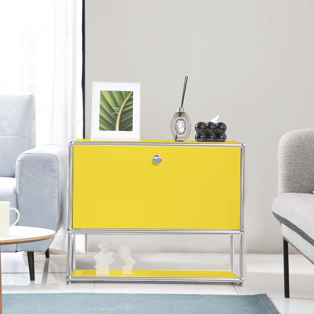 이가페 미드센츄리 모듈거실장 모노 1x2 다운플로어 수납장