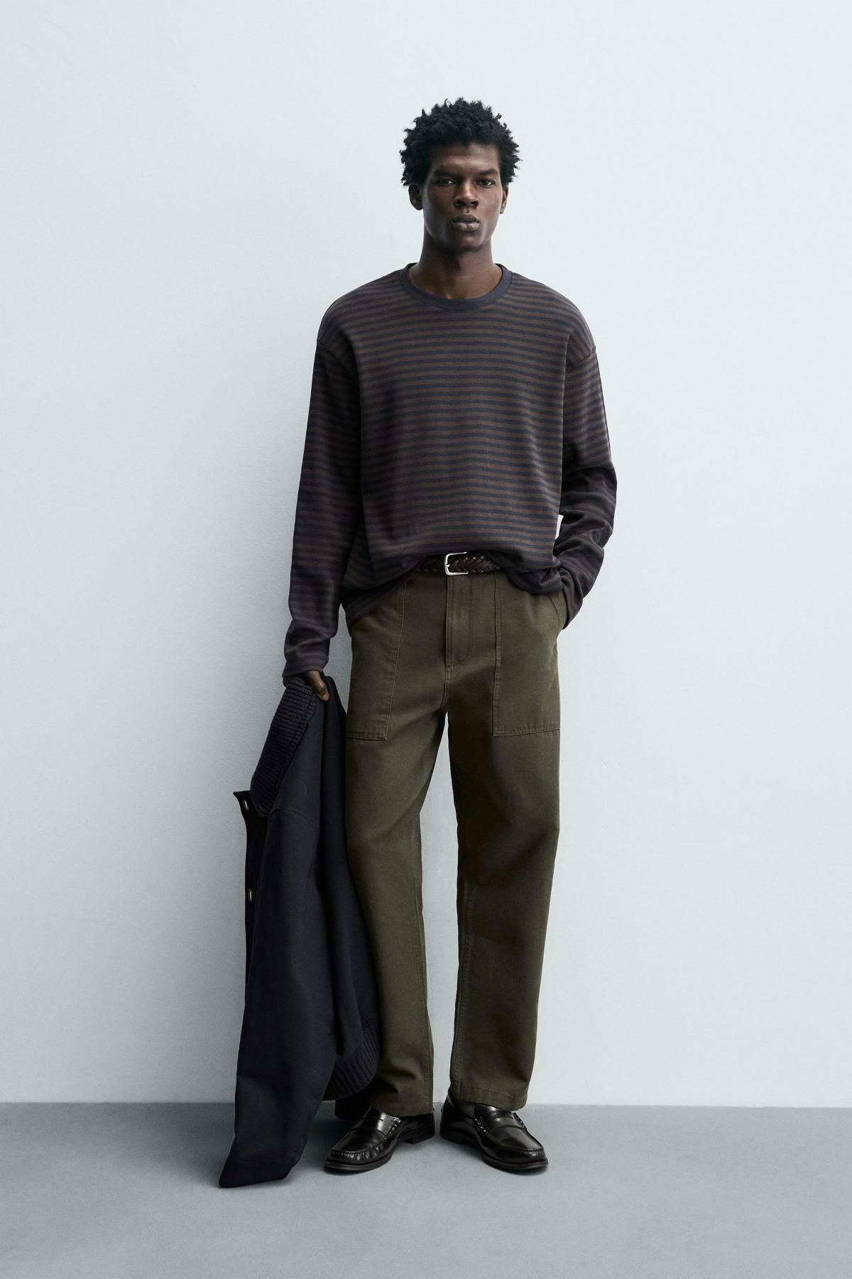 자라 스트라이프 라운드넥 긴팔 티셔츠 1887/313 STRIPES - 상세 이미지 2