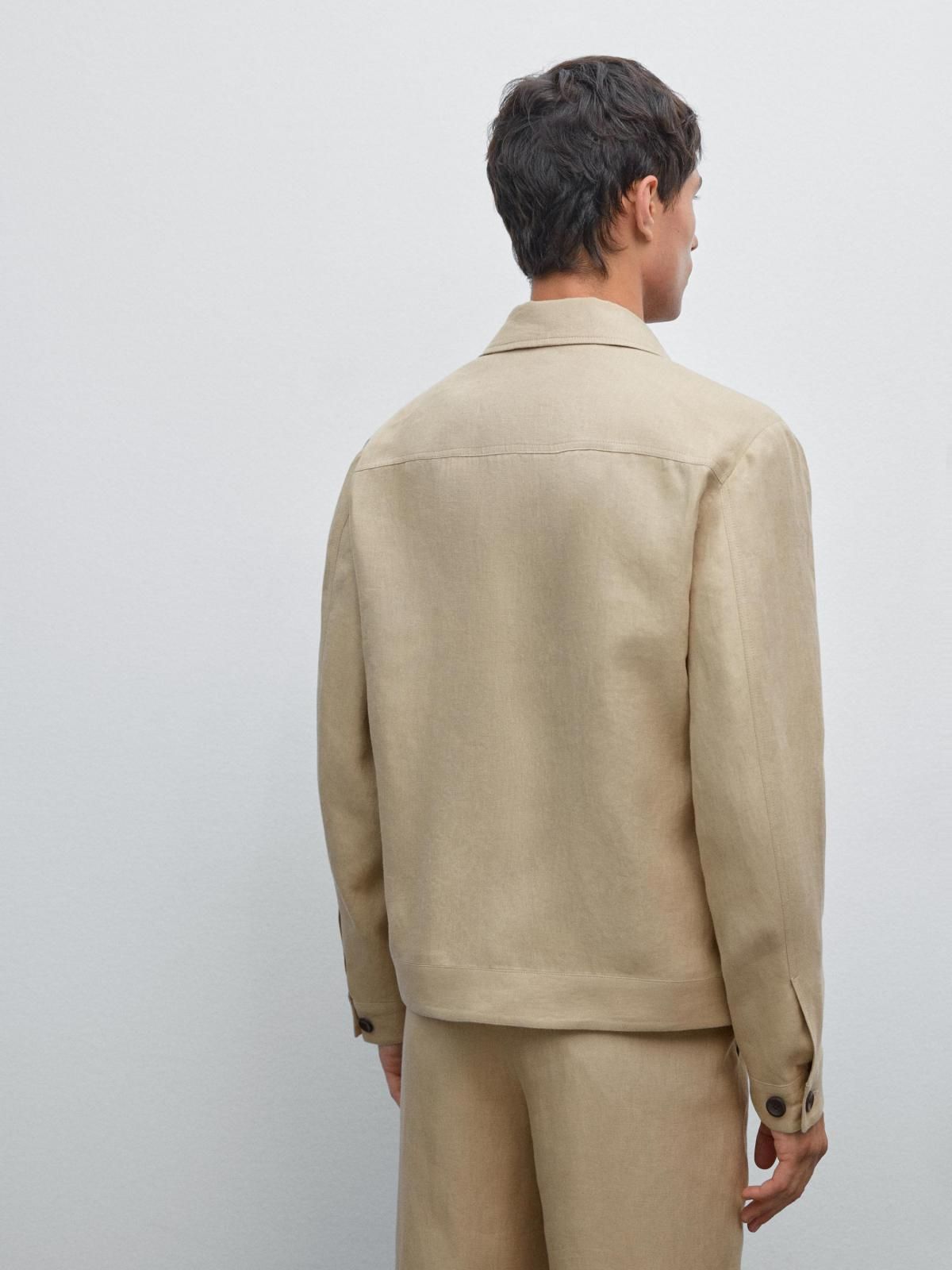 마시모두띠 리넨 클래식 테일러드 재킷 2822/357 BEIGE - 상세 이미지 4
