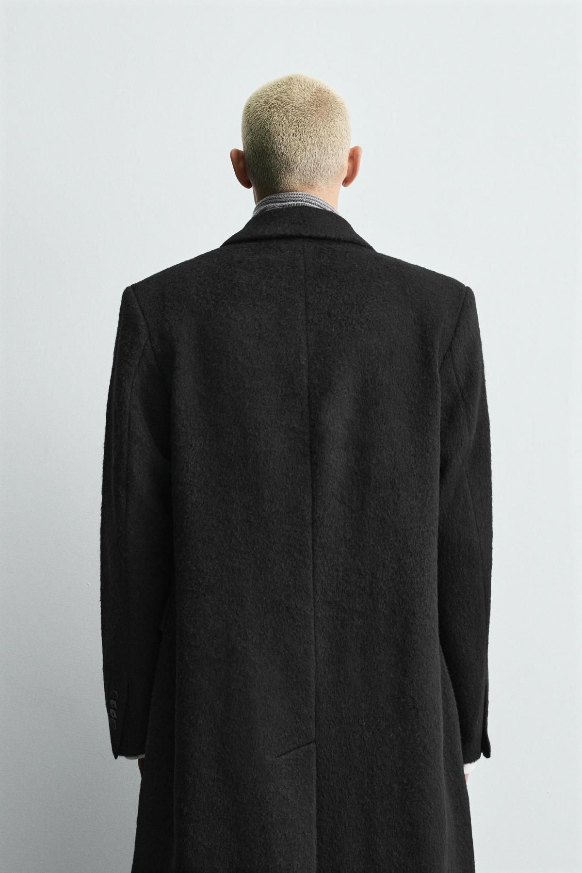 자라 클래식 더블브레스트 울 더블 코트 5070/704 BLACK - 상세 이미지 4