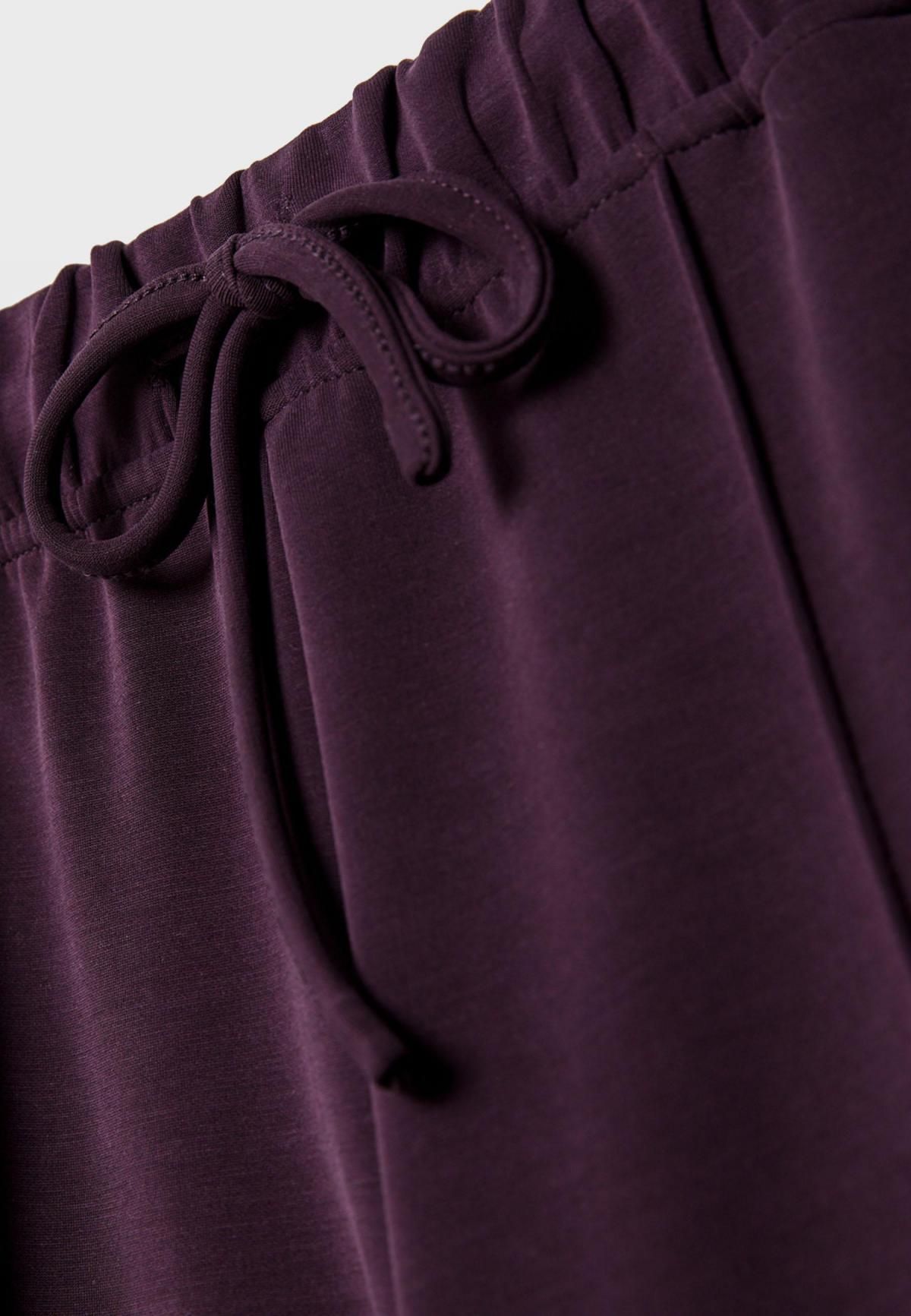 스트라디바리우스 소프트 와이드핏 모달 혼방 팬츠 4512/257 PURPLE - 상세 이미지 4