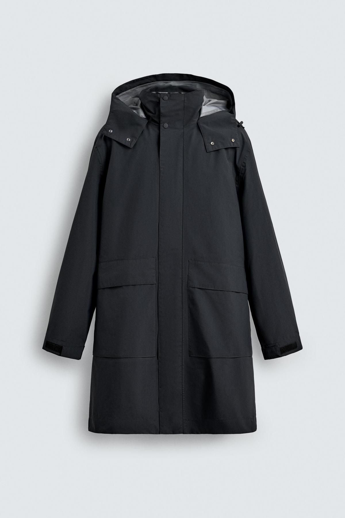 자라 테크니컬 방수 기능성 탈부착 후드 파카 8281/020 NAVY BLUE - 상품 이미지