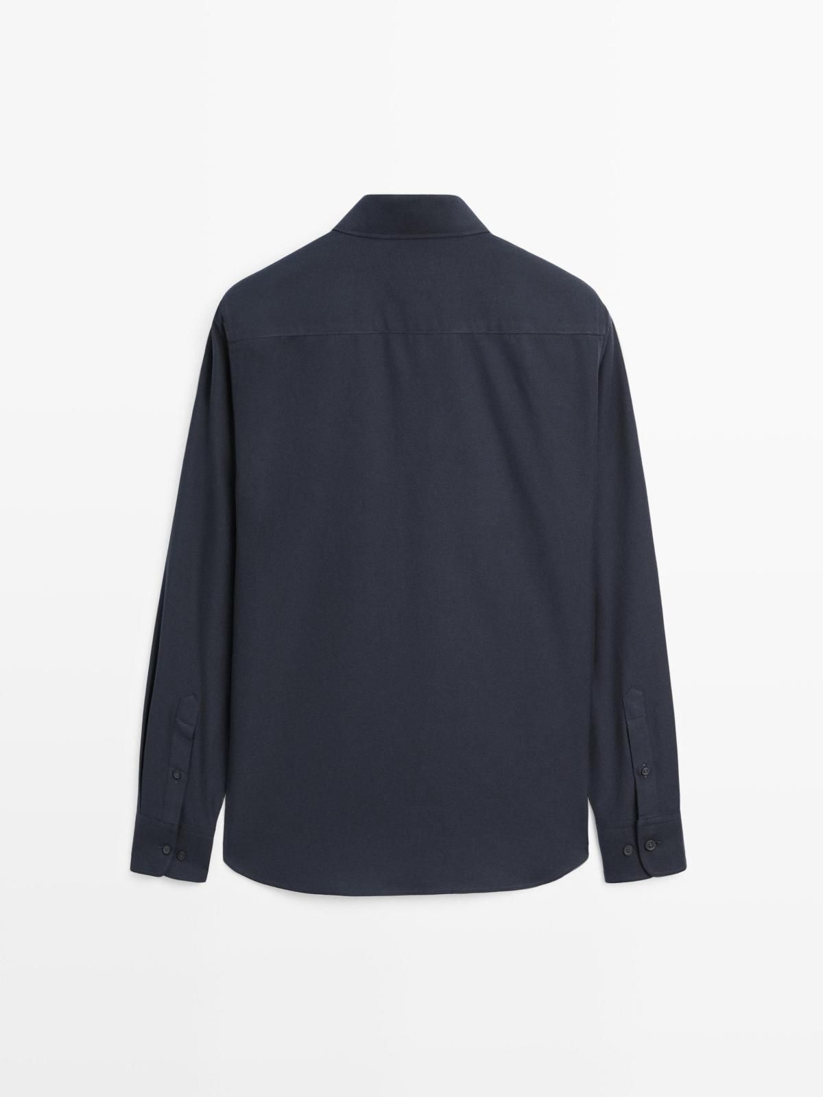 마시모두띠 클래식 레귤러핏 테크니컬 트윌 긴팔 셔츠 1723/286 NAVY BLUE - 상세 이미지 2