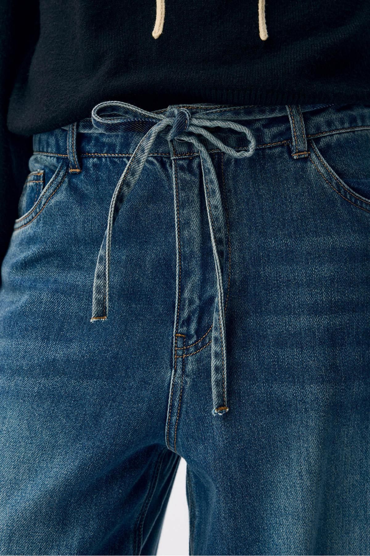 오브젝트 테크니컬 와이드핏 텐셀 데님 팬츠 7180771 AZUL - 상세 이미지 3