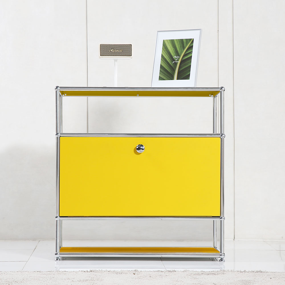 이가페 미드센츄리 모듈거실장 모노 1x3 더블플로어 수납장