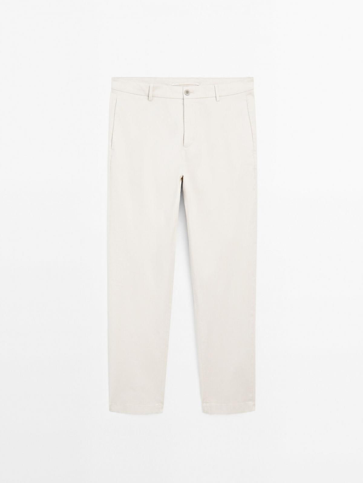 마시모두띠 미니멀 슬림핏 코튼블렌드 슬랙스 팬츠 0003/006 GREY - 상품 이미지