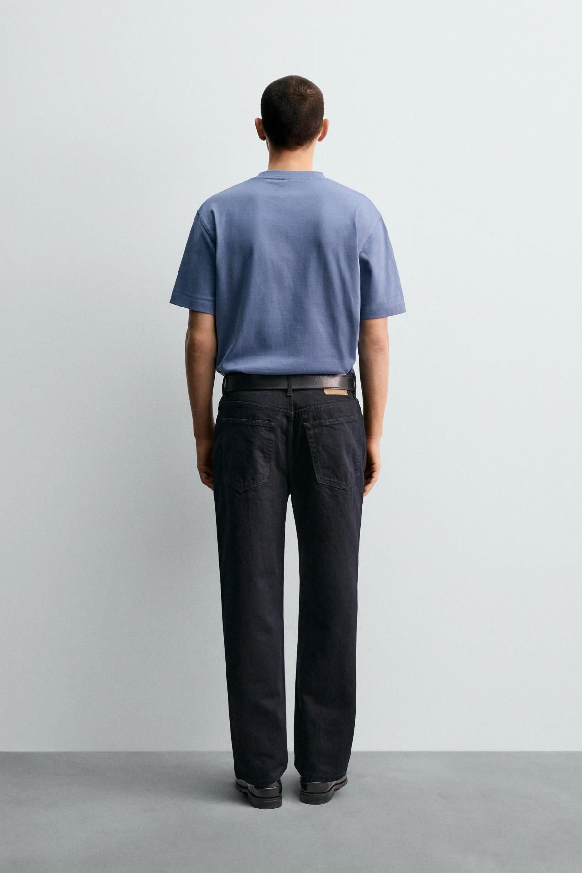 자라 블랙 스트레이트핏 데님 청바지 3991/325 BLUE/BLACK - 상세 이미지 4