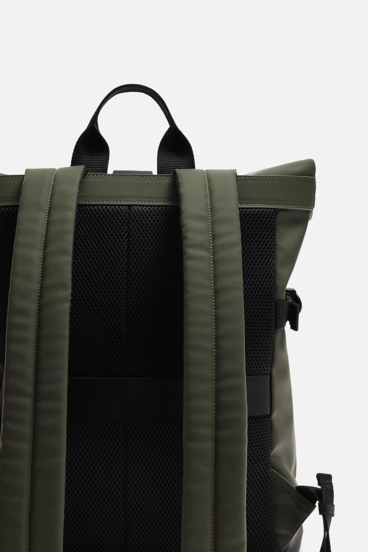 자라 테크니컬 러버라이즈드 롤탑 백팩 3203/620 KHAKI GREEN - 상세 이미지 3