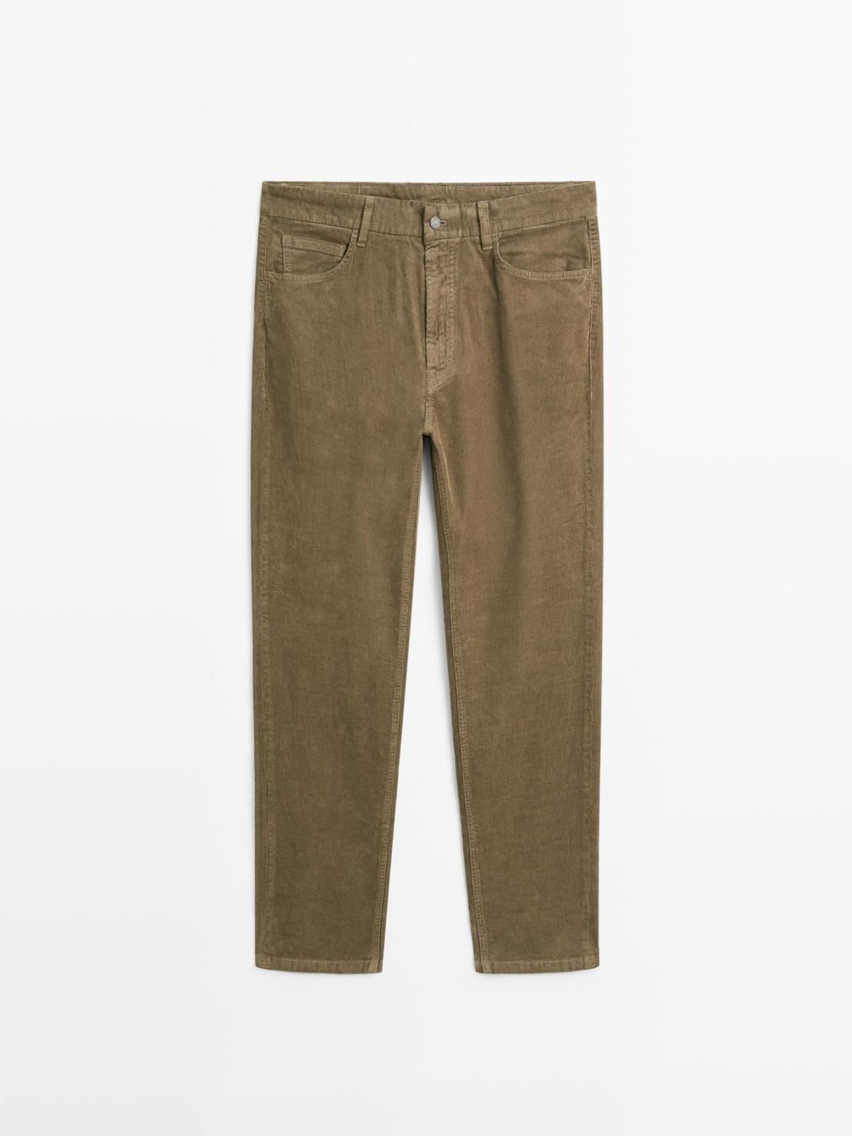 마시모두띠 슬림핏 코듀로이 데님 팬츠 0350/102 KHAKI - 상세 이미지 5