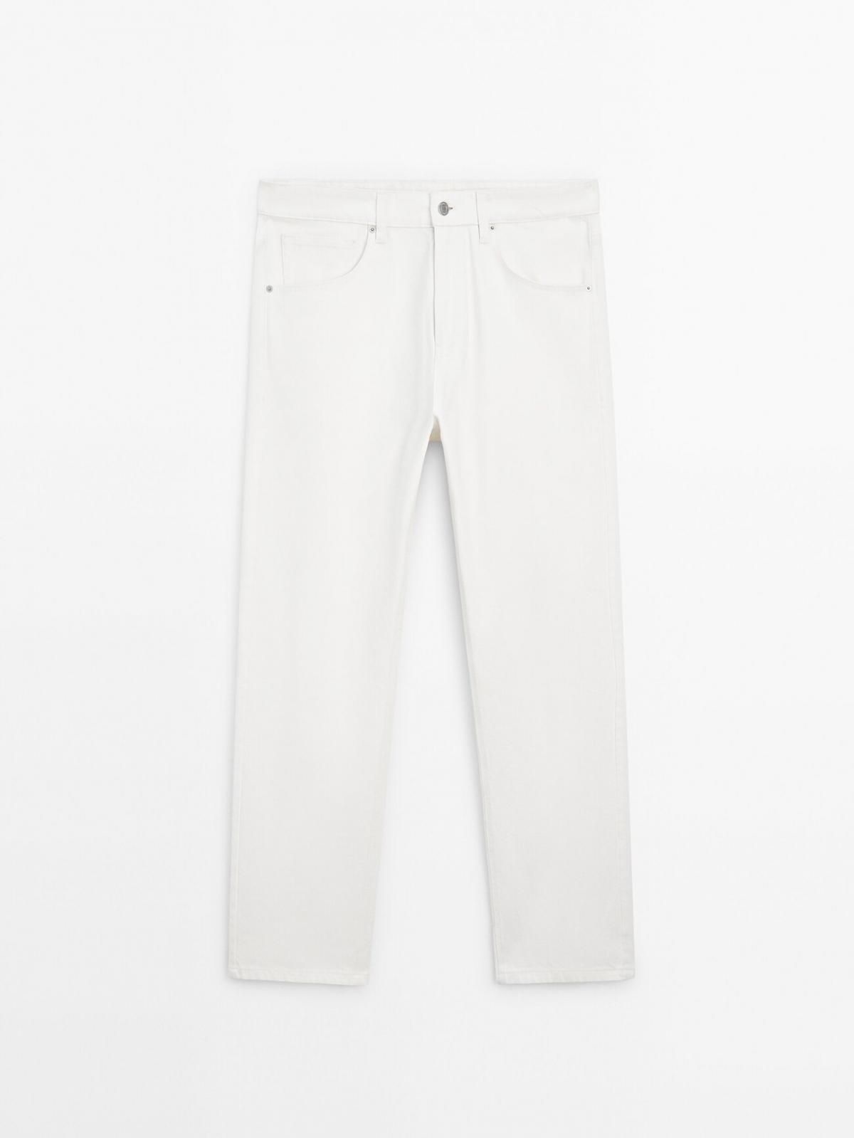 마시모두띠 화이트 와이드핏 데님 청바지 0031/031 WHITE - 상세 이미지 5