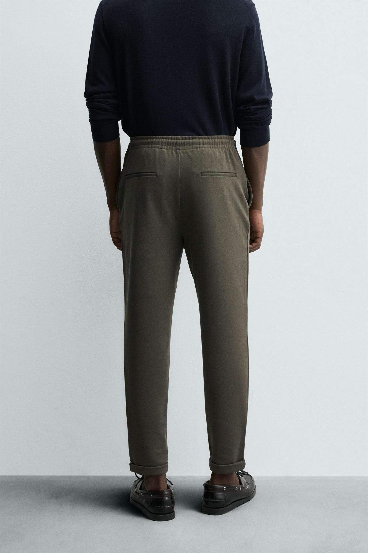 자라 이지케어 테크니컬 조거 웨이스트 팬츠 0706/870 DARK KHAKI - 상세 이미지 3