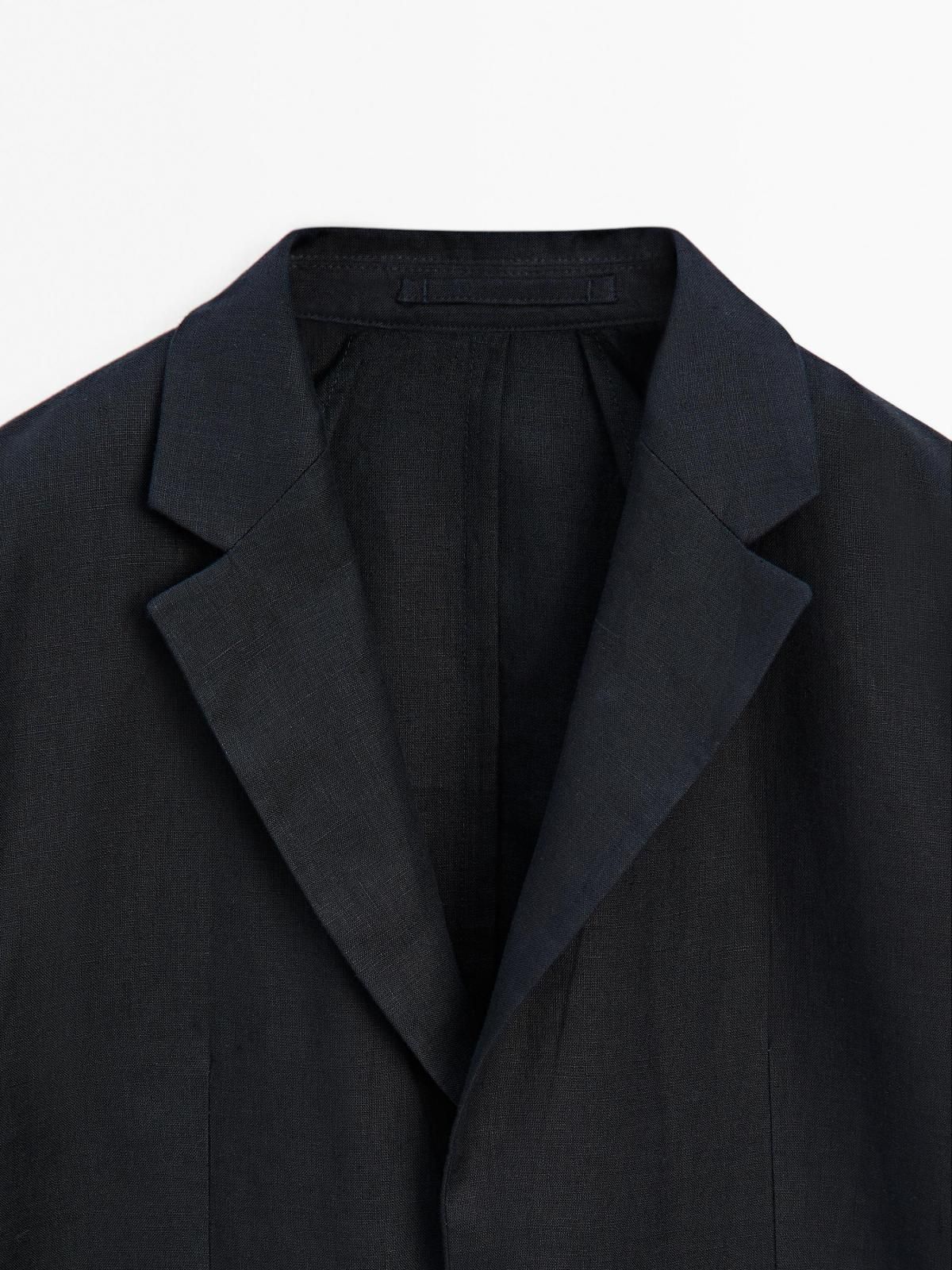 마시모두띠 리넨 클래식 테일러드 블레이저 2008/266 NAVY BLUE - 상세 이미지 5