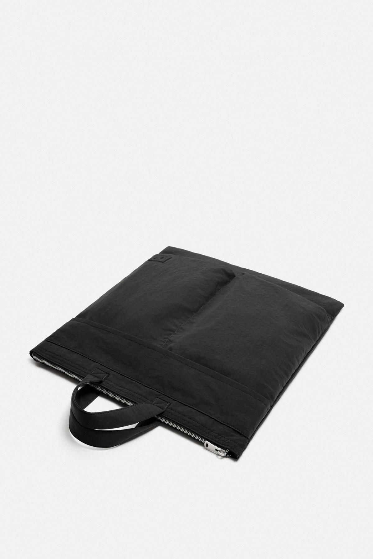 자라 테크니컬 나일론 쇼퍼 토트백 3395/620 BLACK - 상세 이미지 2
