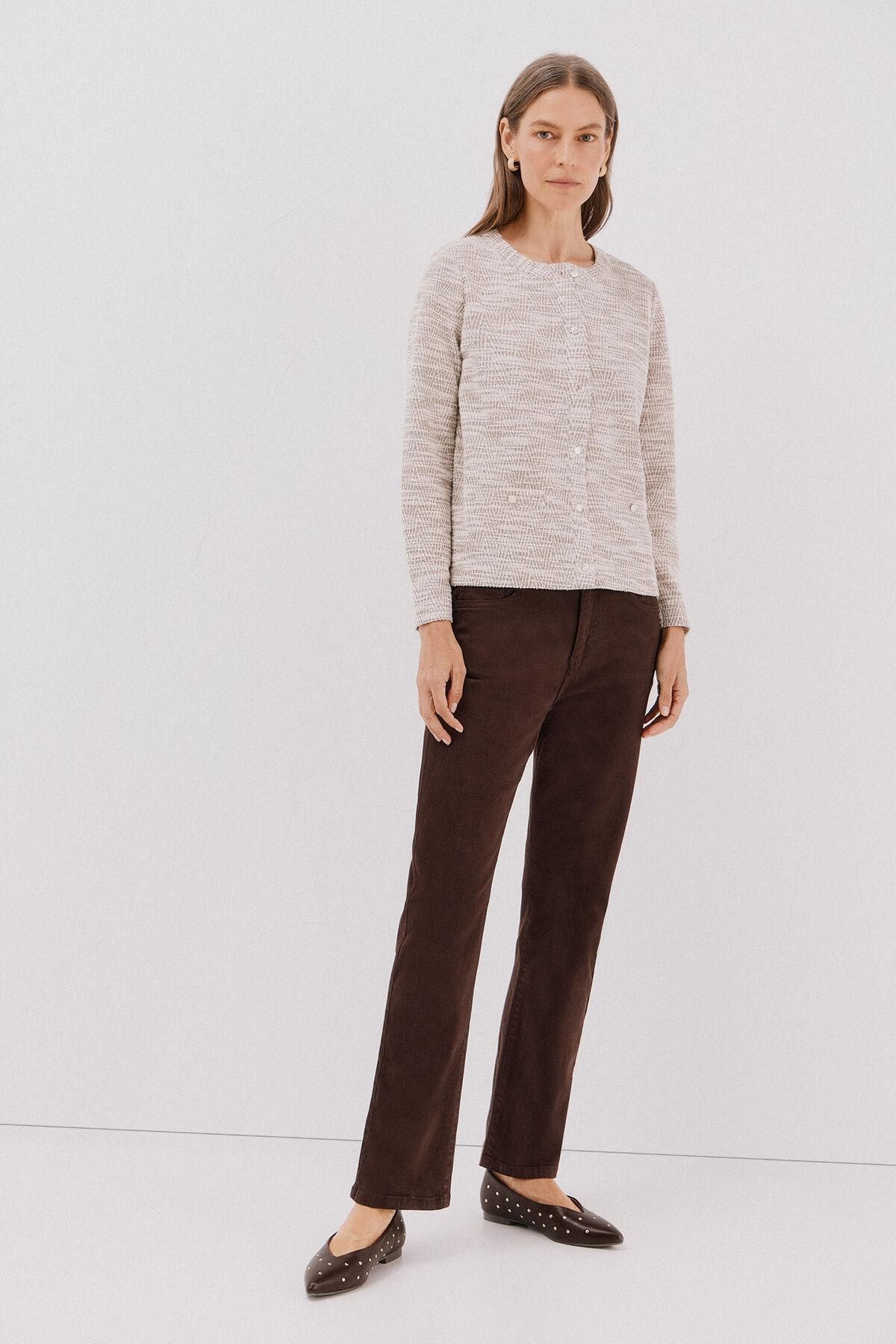 꼬르떼피엘 데일리 스트레이트핏 브라운 데님 청바지 8141299 MARRON OSCURO - 상세 이미지 2