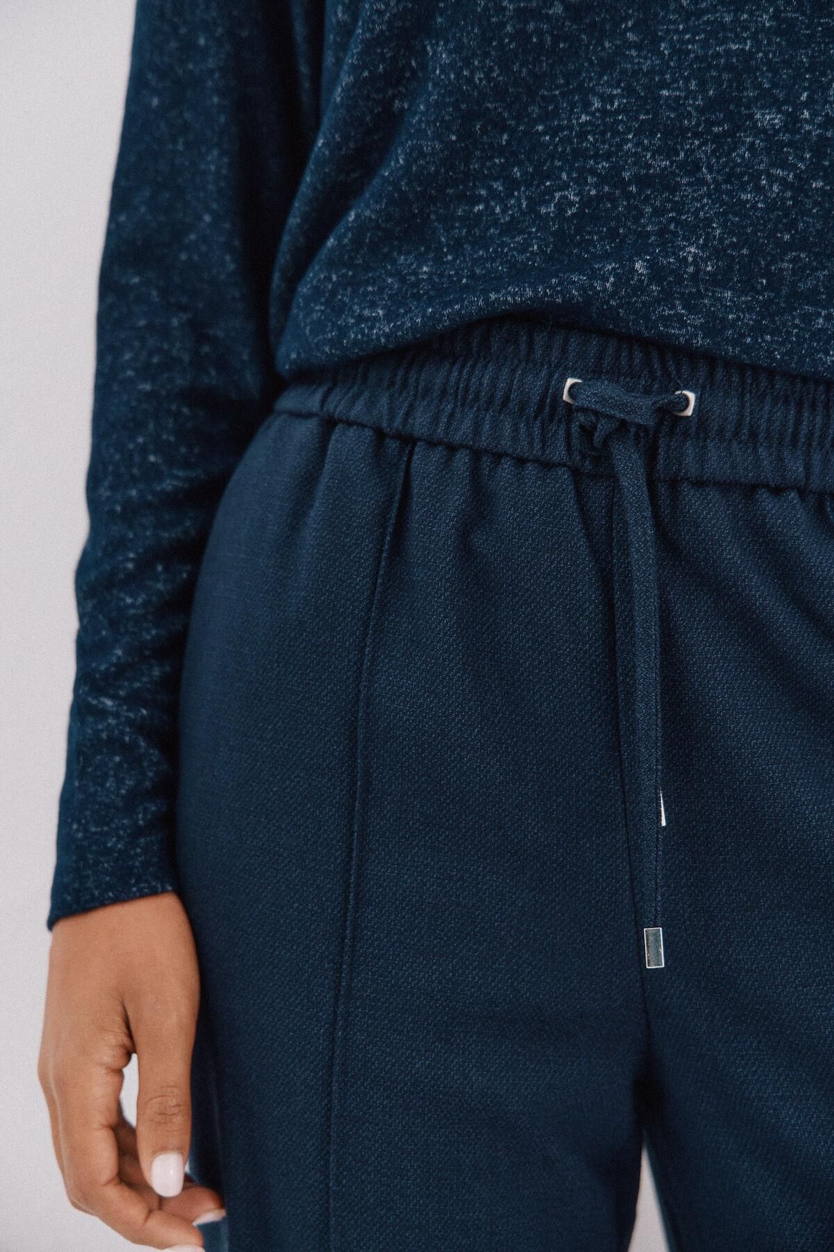 꼬르떼피엘 테크니컬 와이드 밴딩 스트레이트 팬츠 8722331 AZUL MARINO - 상세 이미지 3