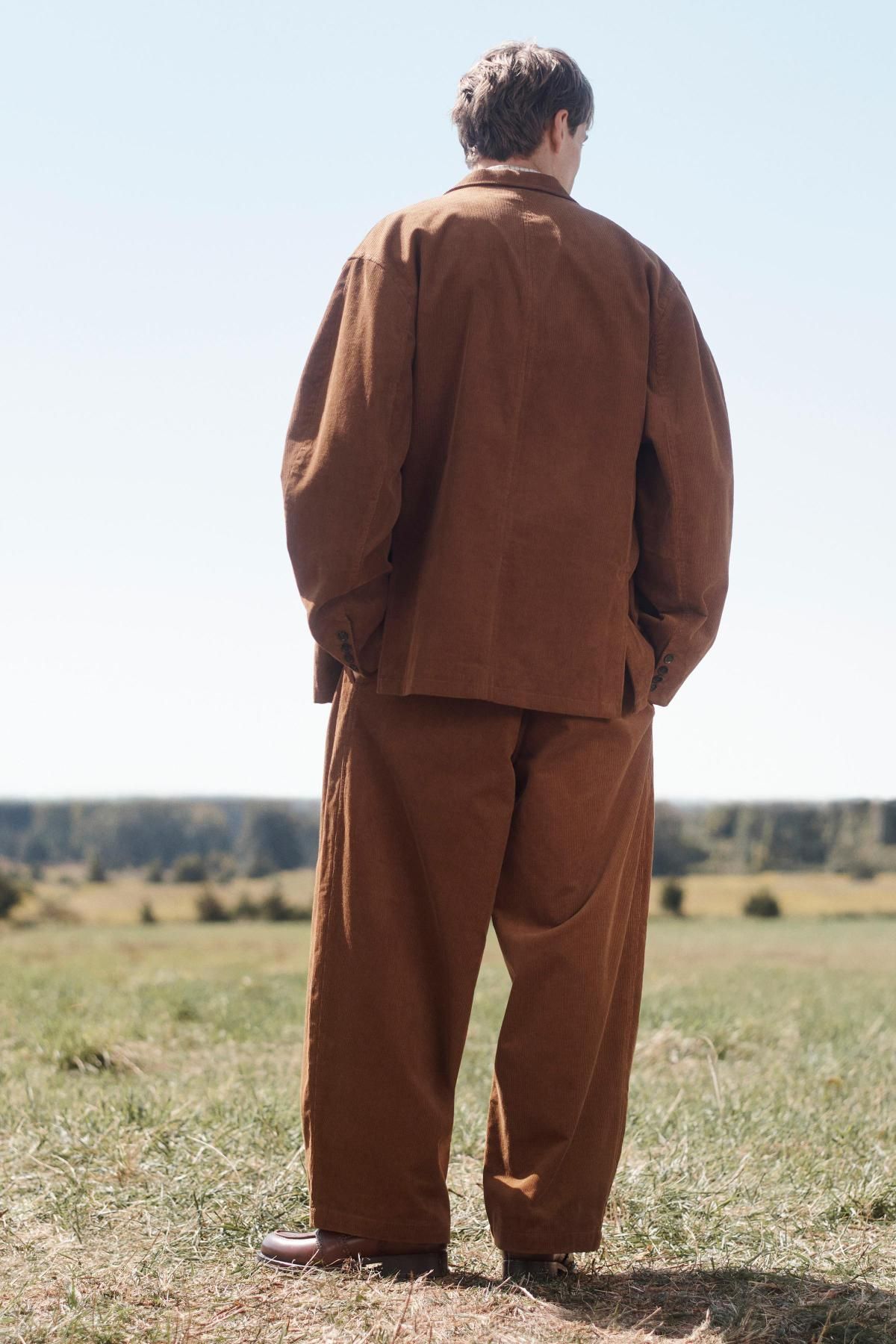 자라 한정판 코듀로이 와이드핏 블레이저 4088/700 BROWN - 상세 이미지 5