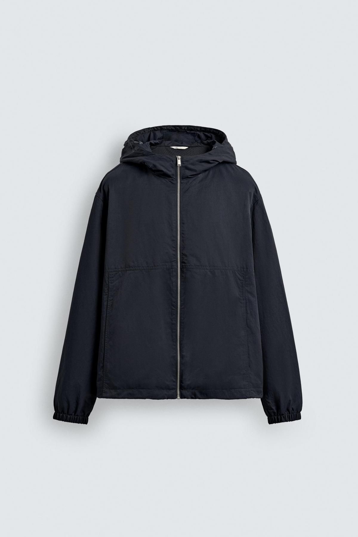 자라 라이트 테크니컬 후드 집업 재킷 3918/214 NAVY BLUE - 상품 이미지