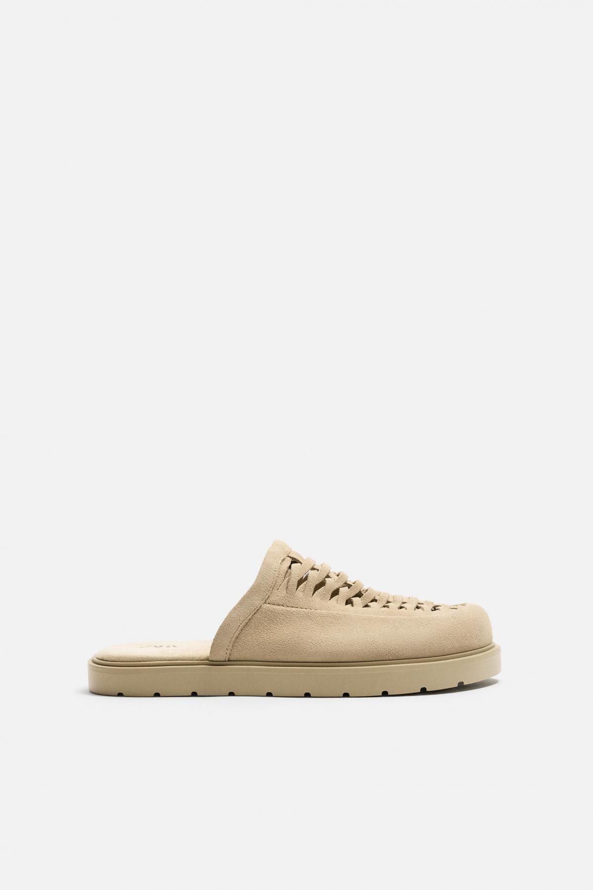 자라 브레이드 레더 청키 클로그 2706/620 BEIGE - 메인 이미지