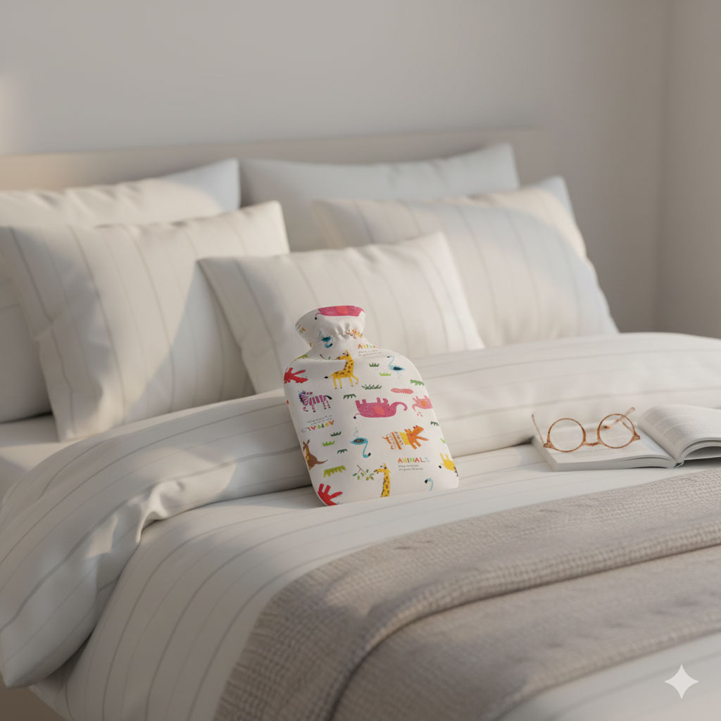 독일 파쉬 보온 물주머니 찜질팩 핫팩 노커버형 다이아무늬 보온주머니 2L 상세 이미지 3