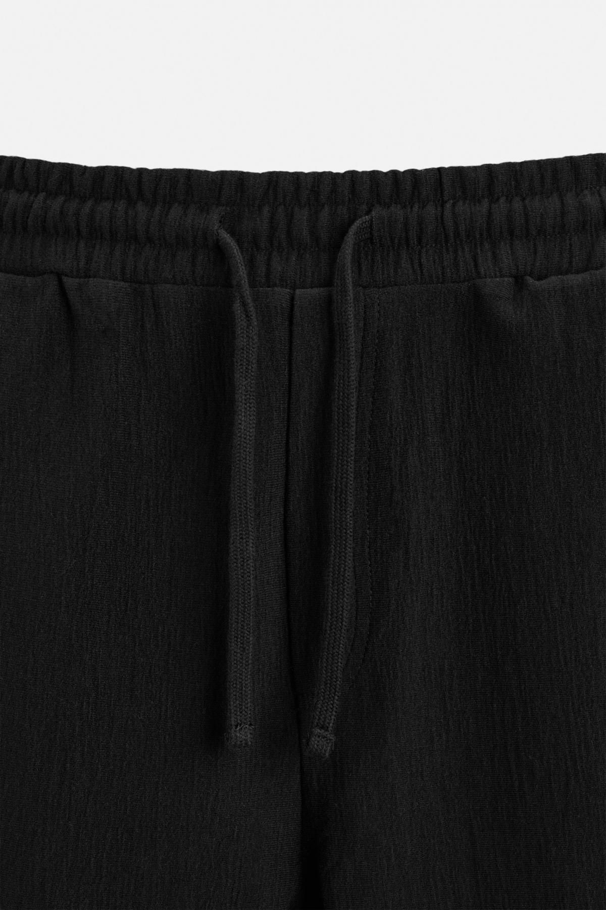 자라 텍스처 조거 버뮤다 쇼츠 3992/406 BLACK 이미지 8