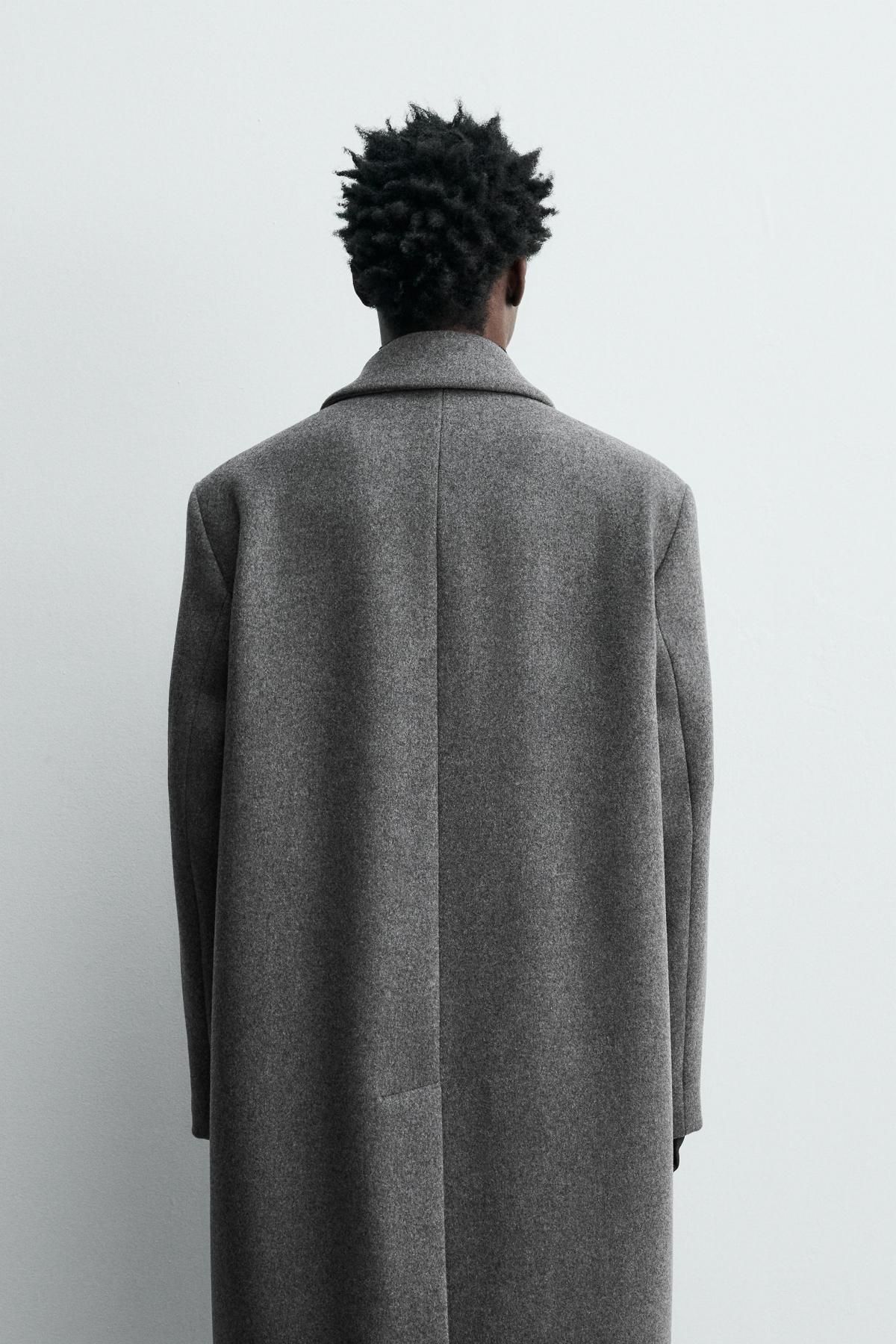 자라 이탈리안 울 혼방 싱글 코트 5968/523 GREY - 상세 이미지 4