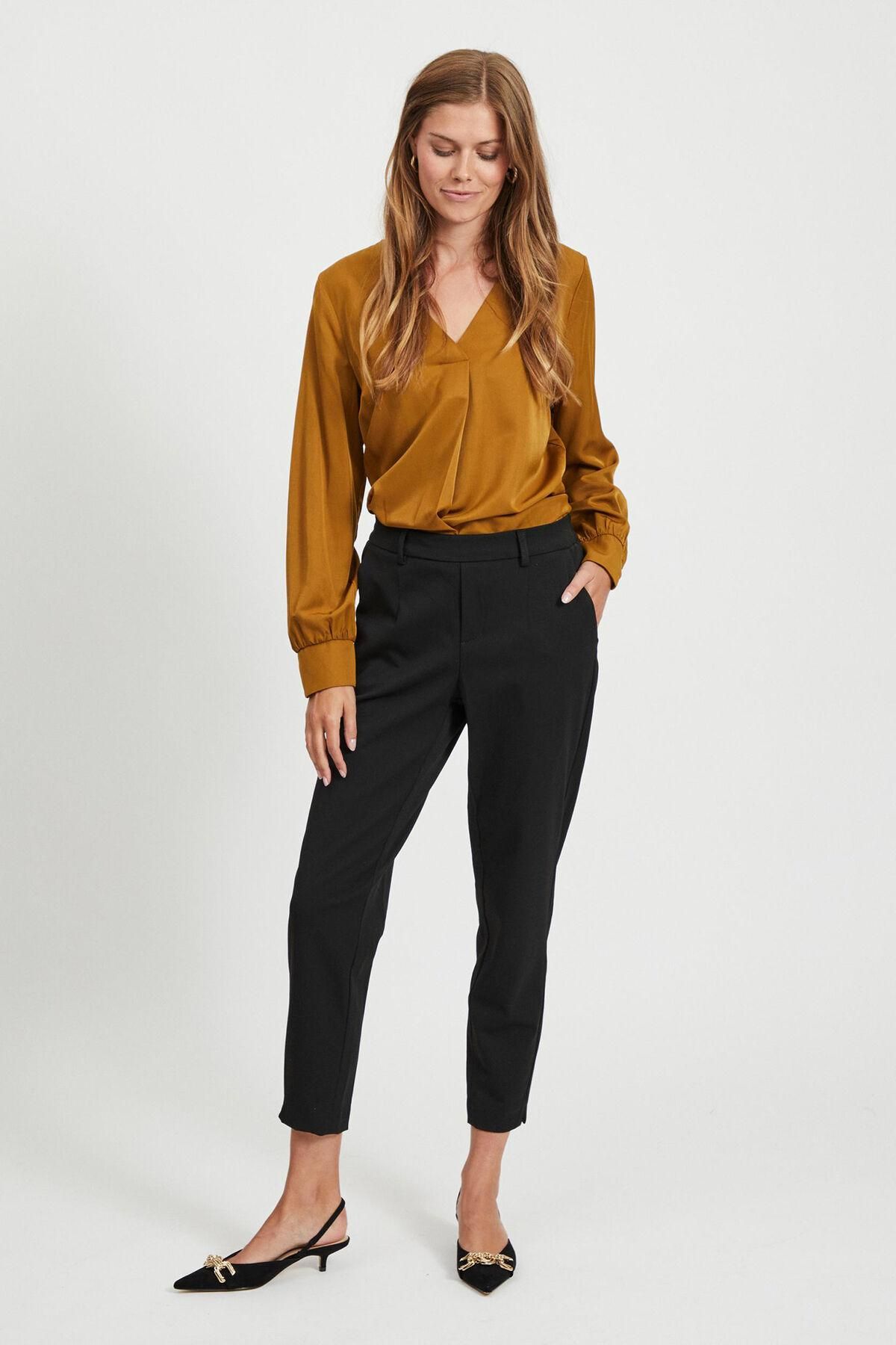 오브젝트 베이직 스트레이트핏 슬랙스 팬츠 6398101 NEGRO - 상세 이미지 2