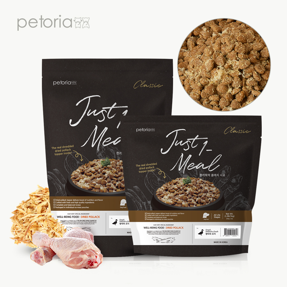 한끼뚝딱 클래식 강아지 건식 사료 전연령 황태와 소고기 1kg+2.4kg (3.4kg) - 상세 이미지 4