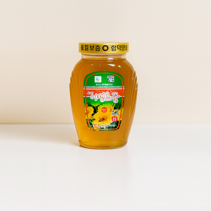 제주 함덕 사양 야생초 꿀 대용량 2.4kg - 상세 이미지 2