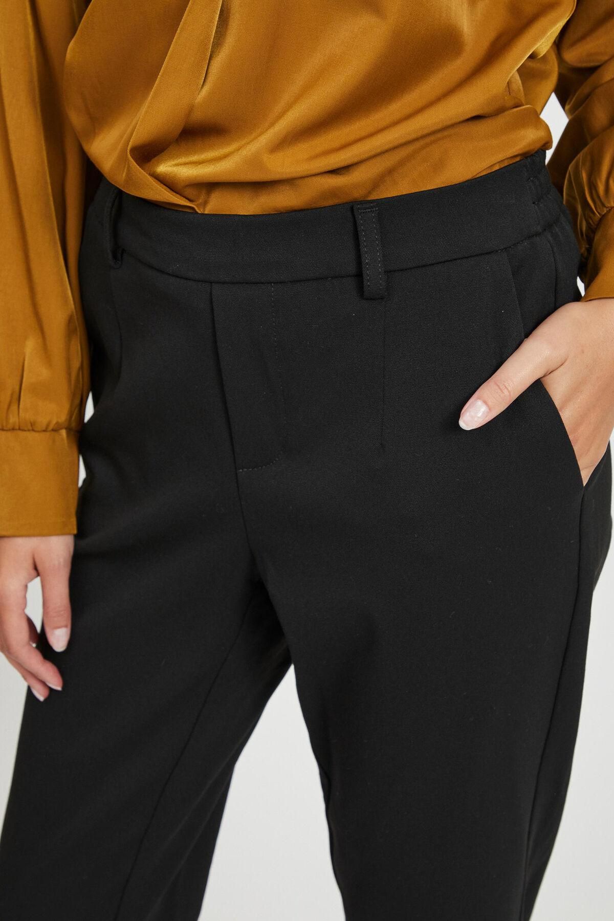 오브젝트 베이직 스트레이트핏 슬랙스 팬츠 6398101 NEGRO - 상세 이미지 4