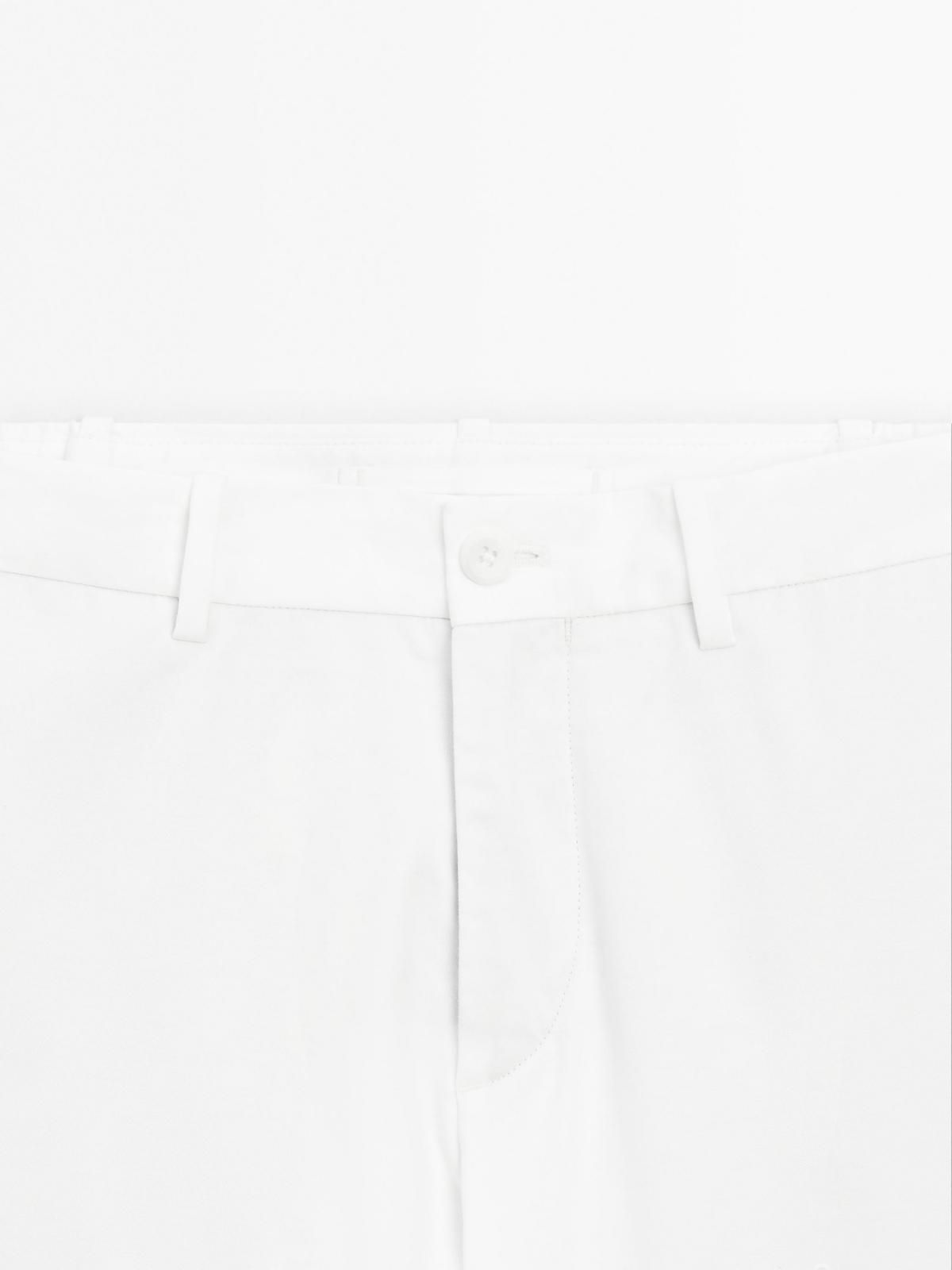 마시모두띠 코튼블렌드 슬림핏 테크니컬 슬랙스 팬츠 0021/007 WHITE - 상세 이미지 2