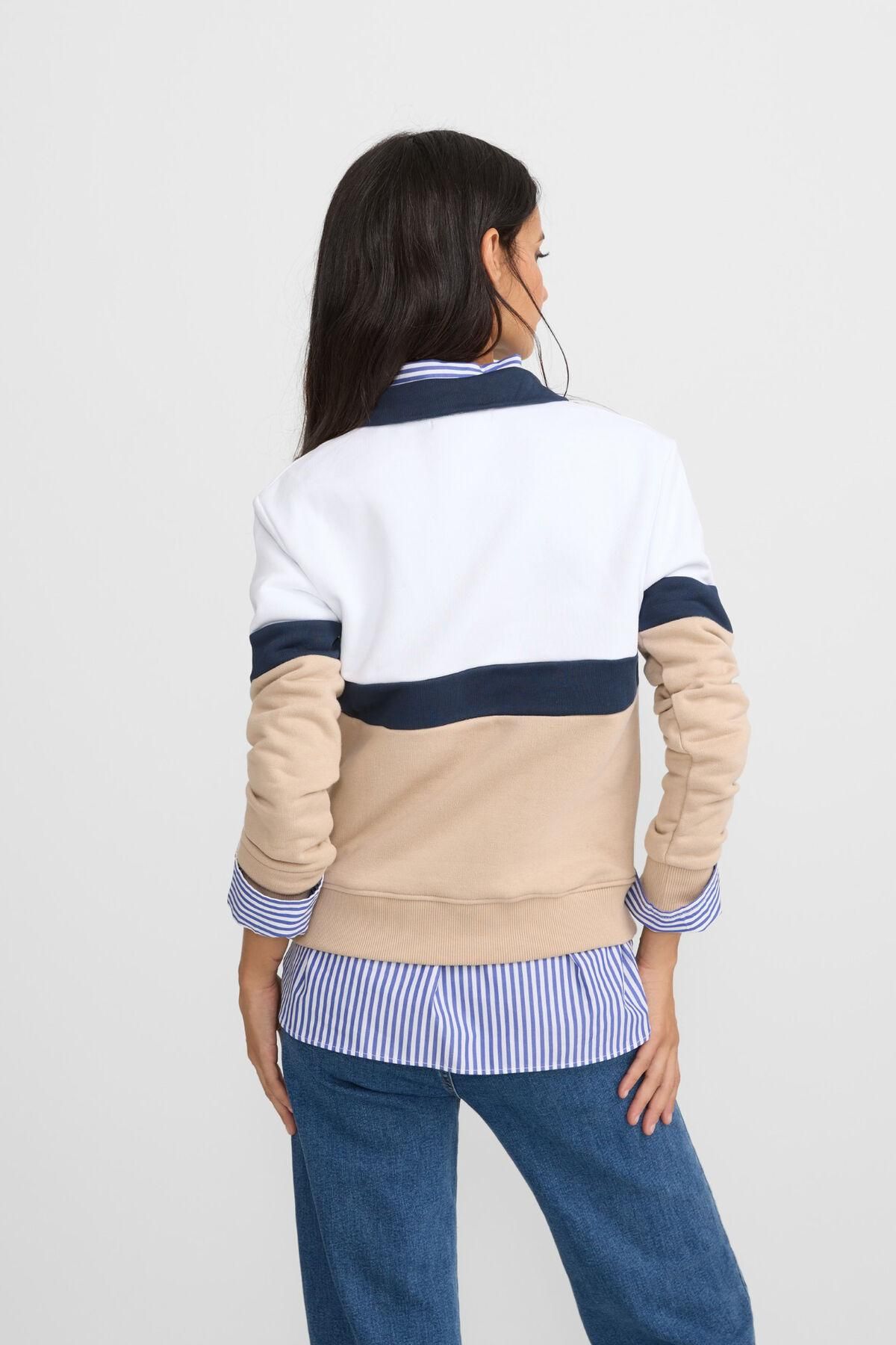실본 트리컬러 하이넥 스웨트셔츠 4132068 MULTICOLOR - 상세 이미지 4
