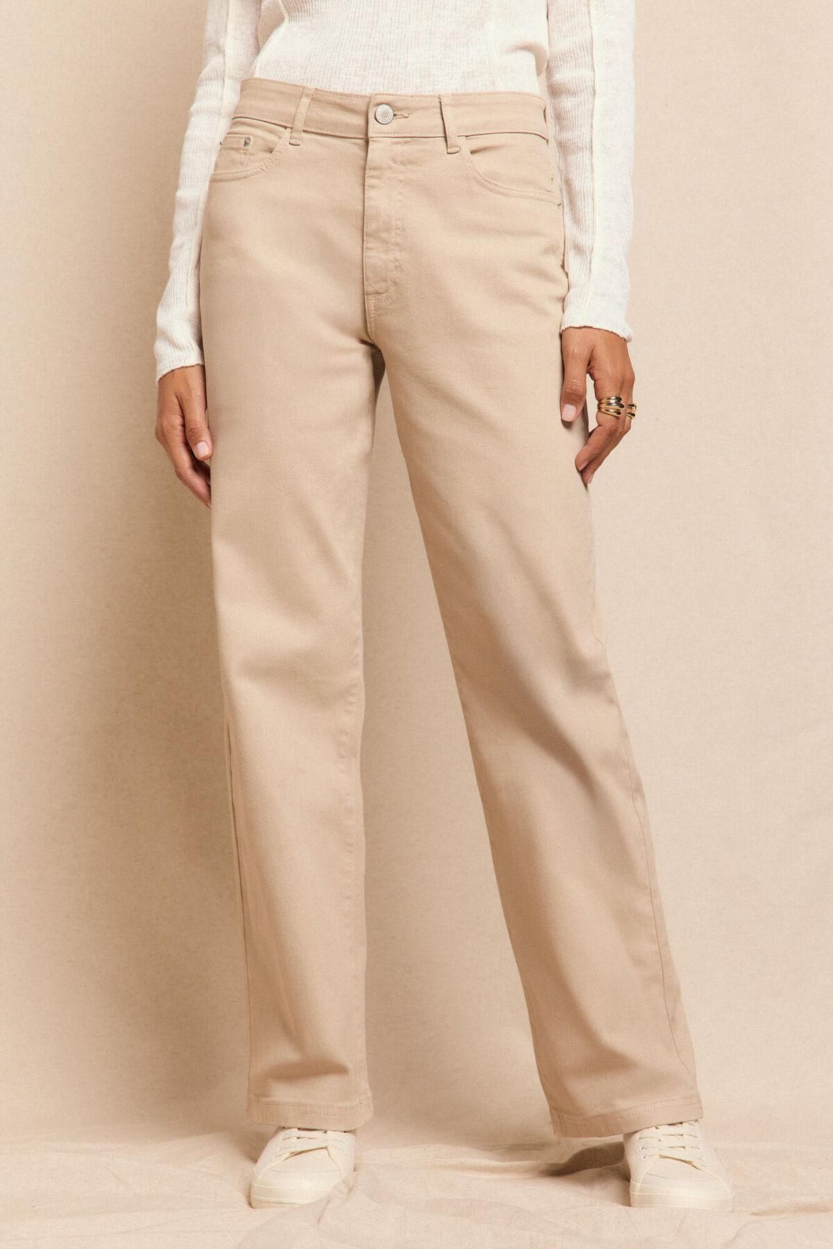 슬로우러브 컴포트 베이지 부츠컷 슬림핏 데님 팬츠 5942229 MARFIL - 상품 이미지