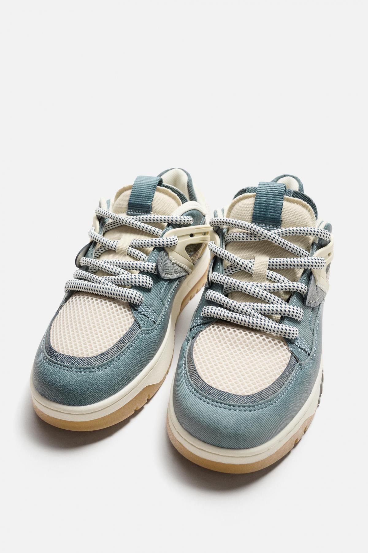 자라 멀티컬러 테크니컬 메쉬 청키 스니커즈 2251/620 BLUE - 상세 이미지 3
