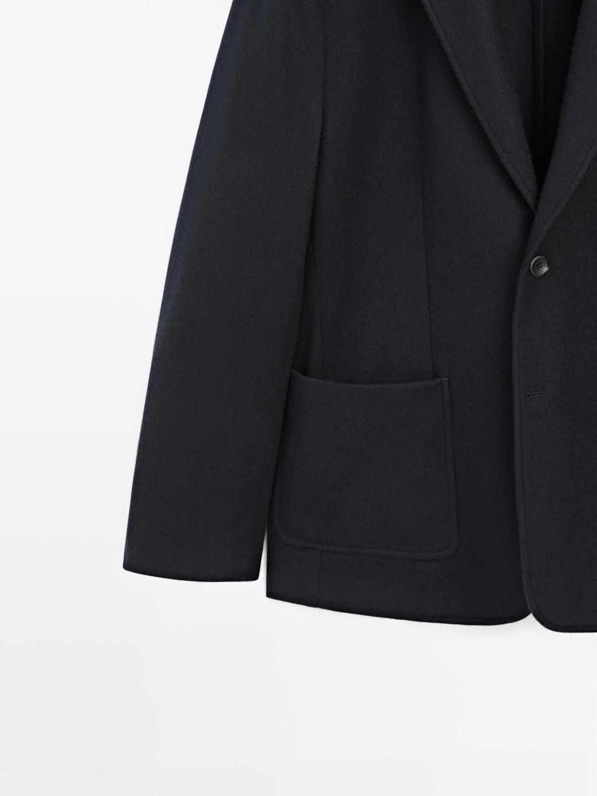 마시모두띠 테일러드 울블렌드 수트 블레이저 2808/367 NAVY BLUE - 상세 이미지 4