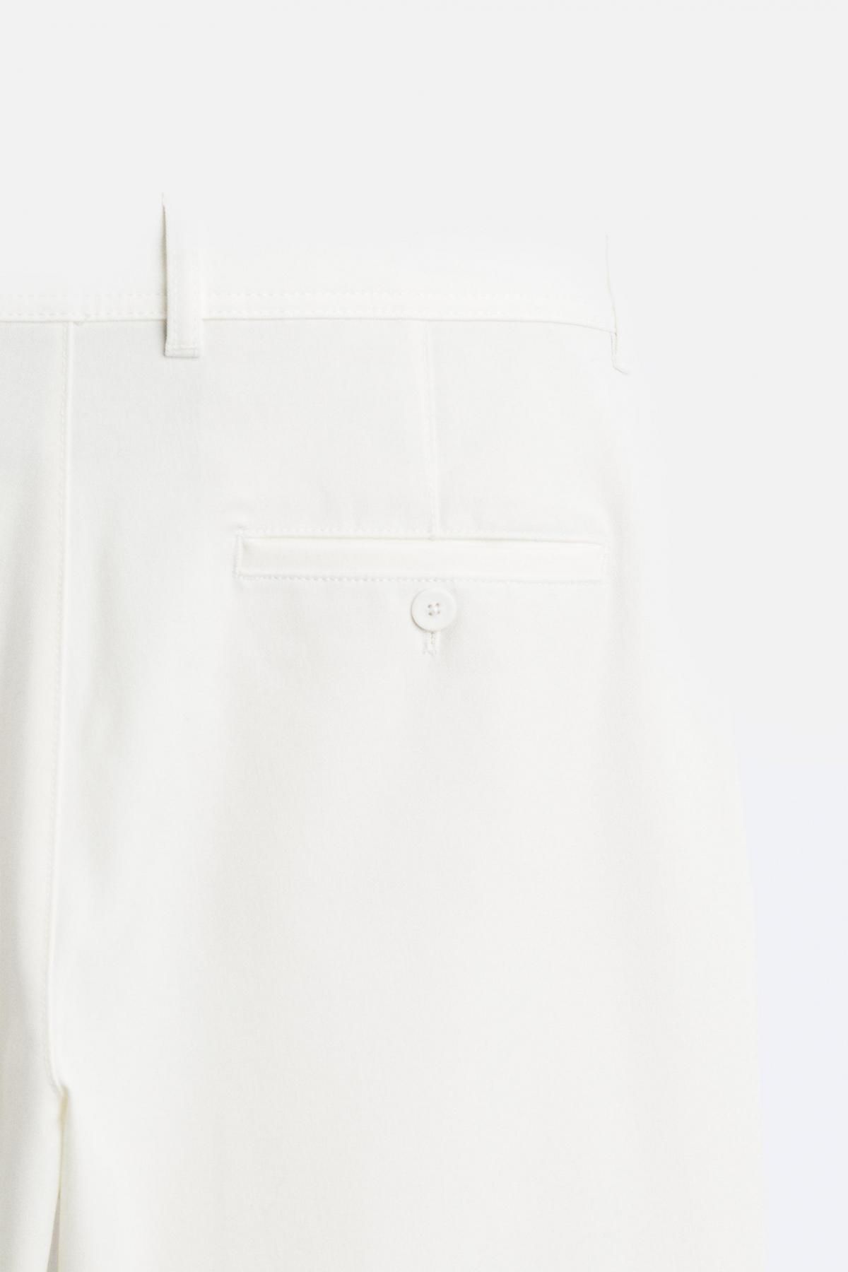 자라 텍스처 컴포트 슬림핏 팬츠 0706/648 OYSTER-WHITE 이미지 8