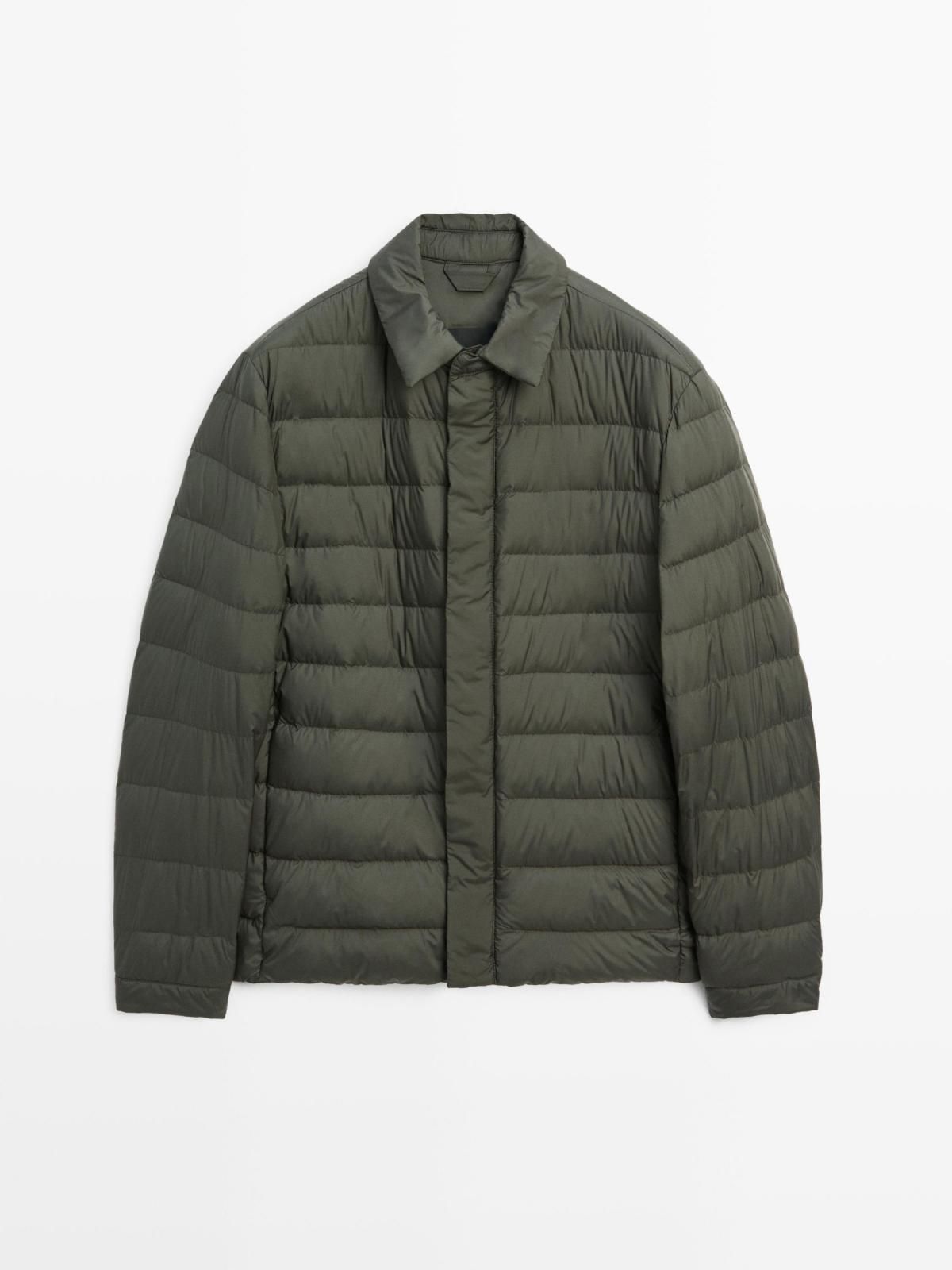 마시모두띠 테크니컬 경량 패딩 다운 퀼팅 자켓 3107/403 DARK KHAKI - 메인 이미지