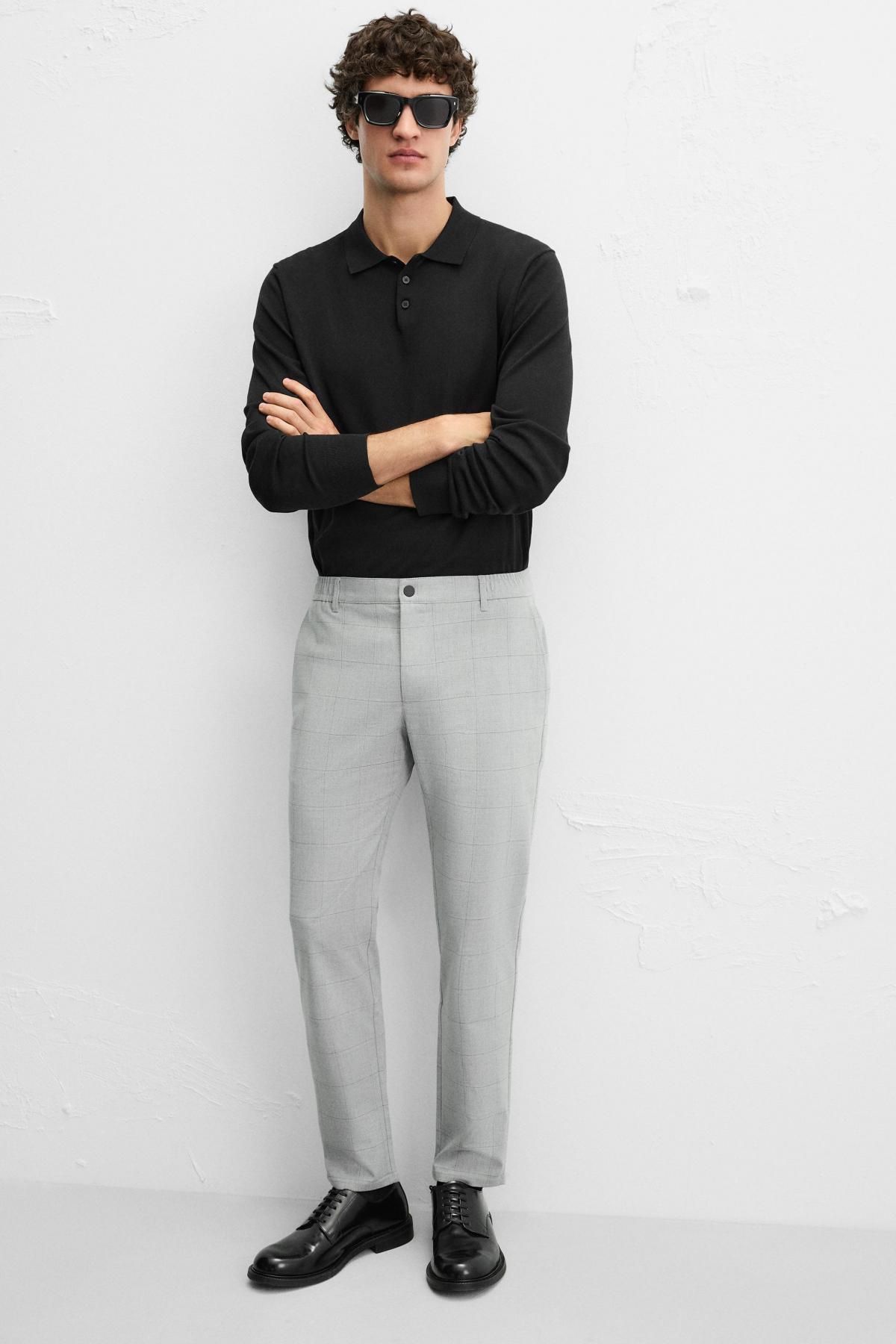 자라 슬림핏 컴포트 팬츠 6861/441 GREY MARL - 상세 이미지 5